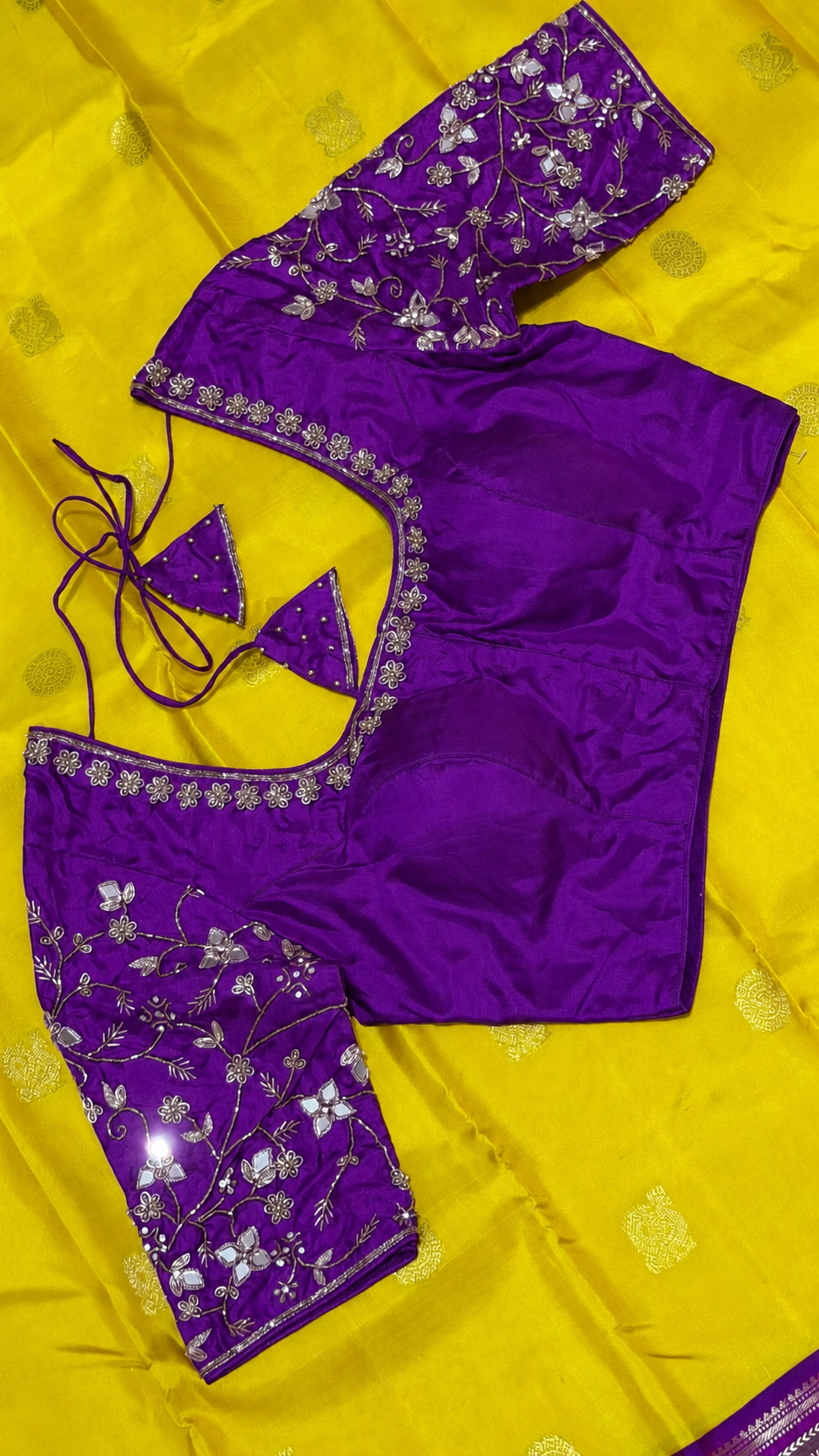 Violet Pure Silk Blouse