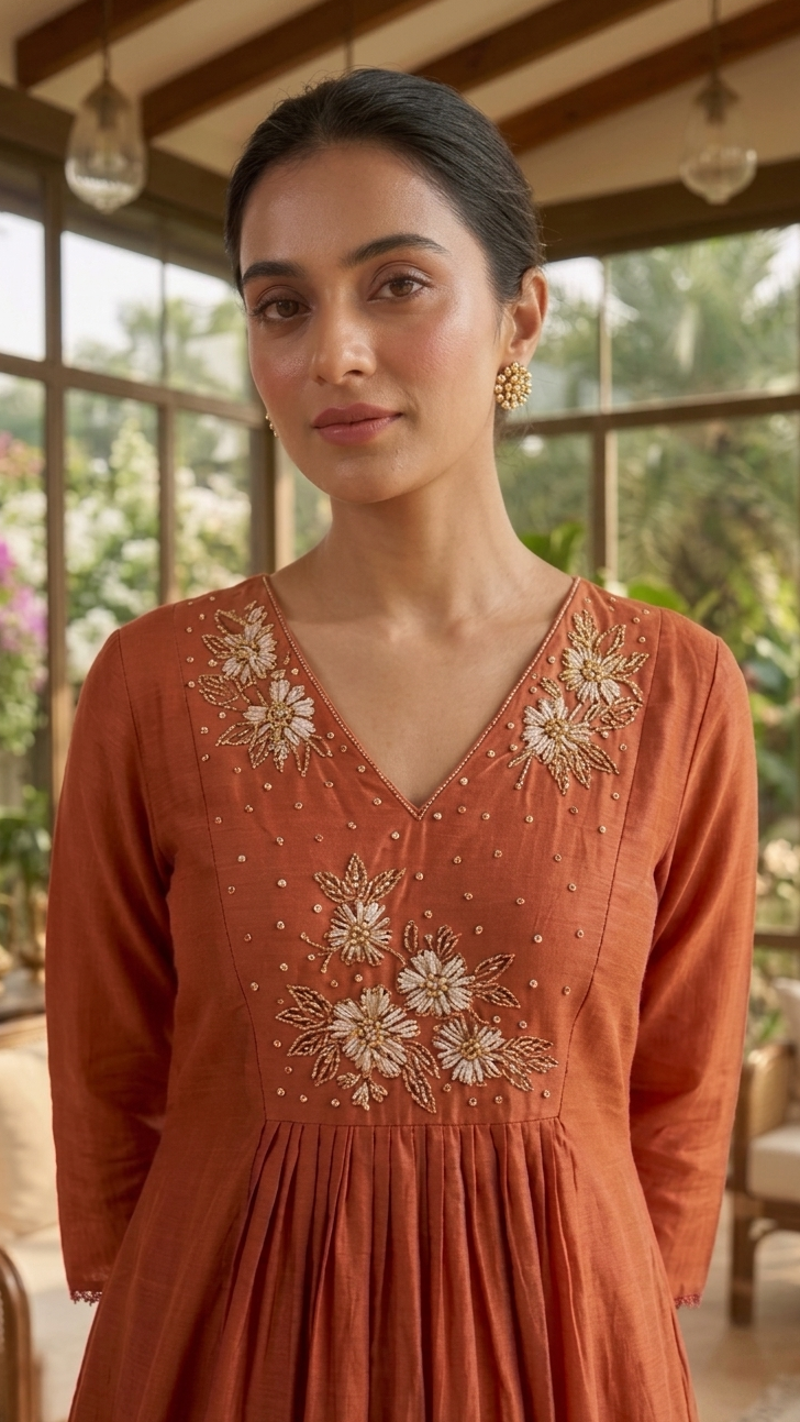 Terracotta Bloom Suit