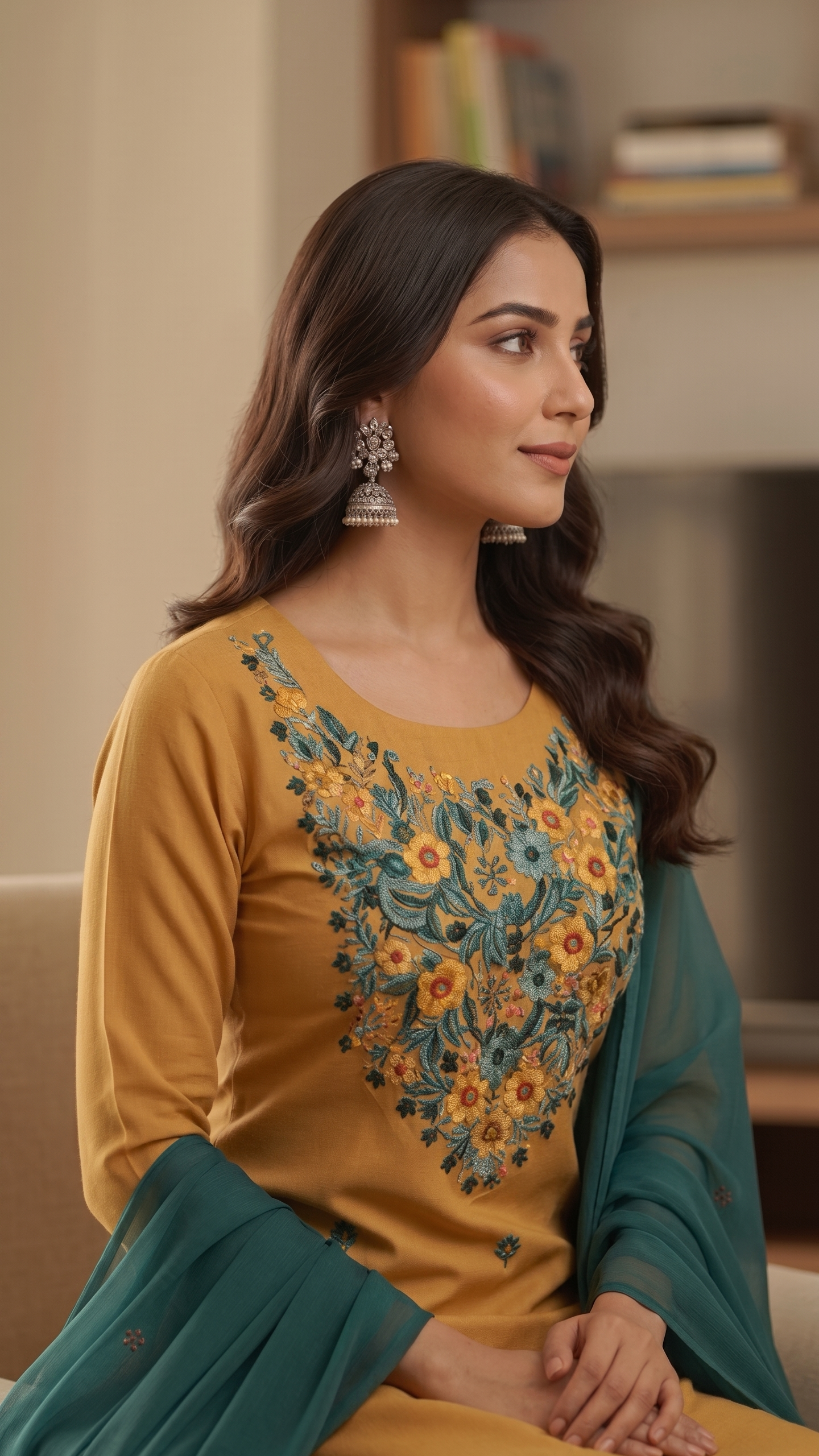 Honey Jade Floral Suit
