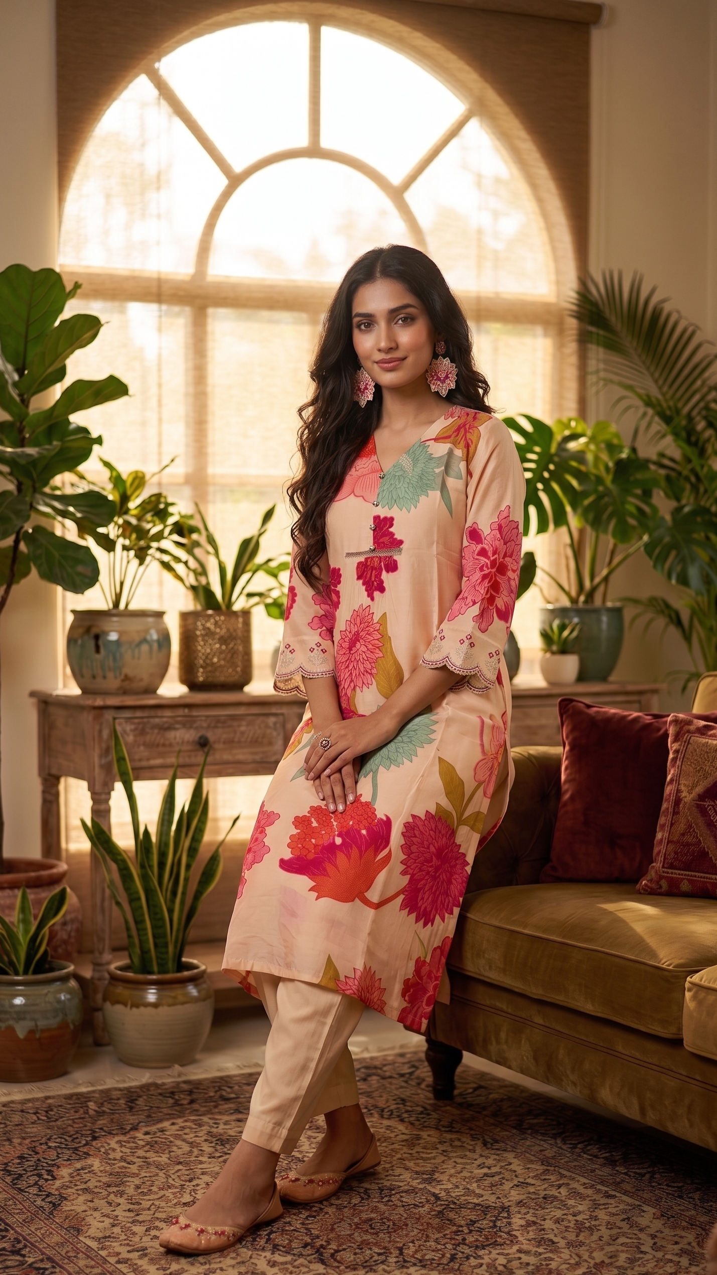 Fuchsia Garden Suit