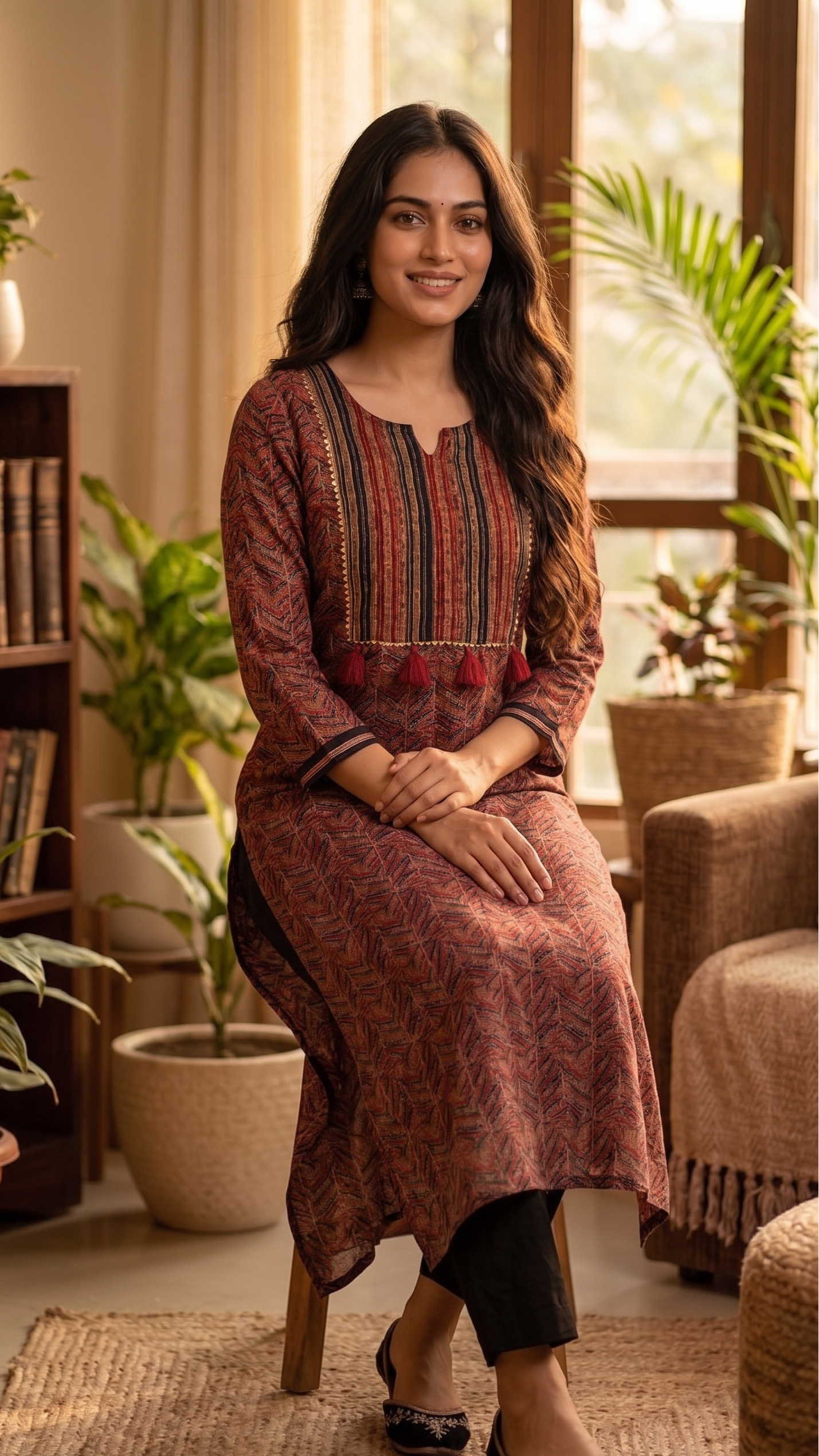 Ruby Rustic Threadwork Suit