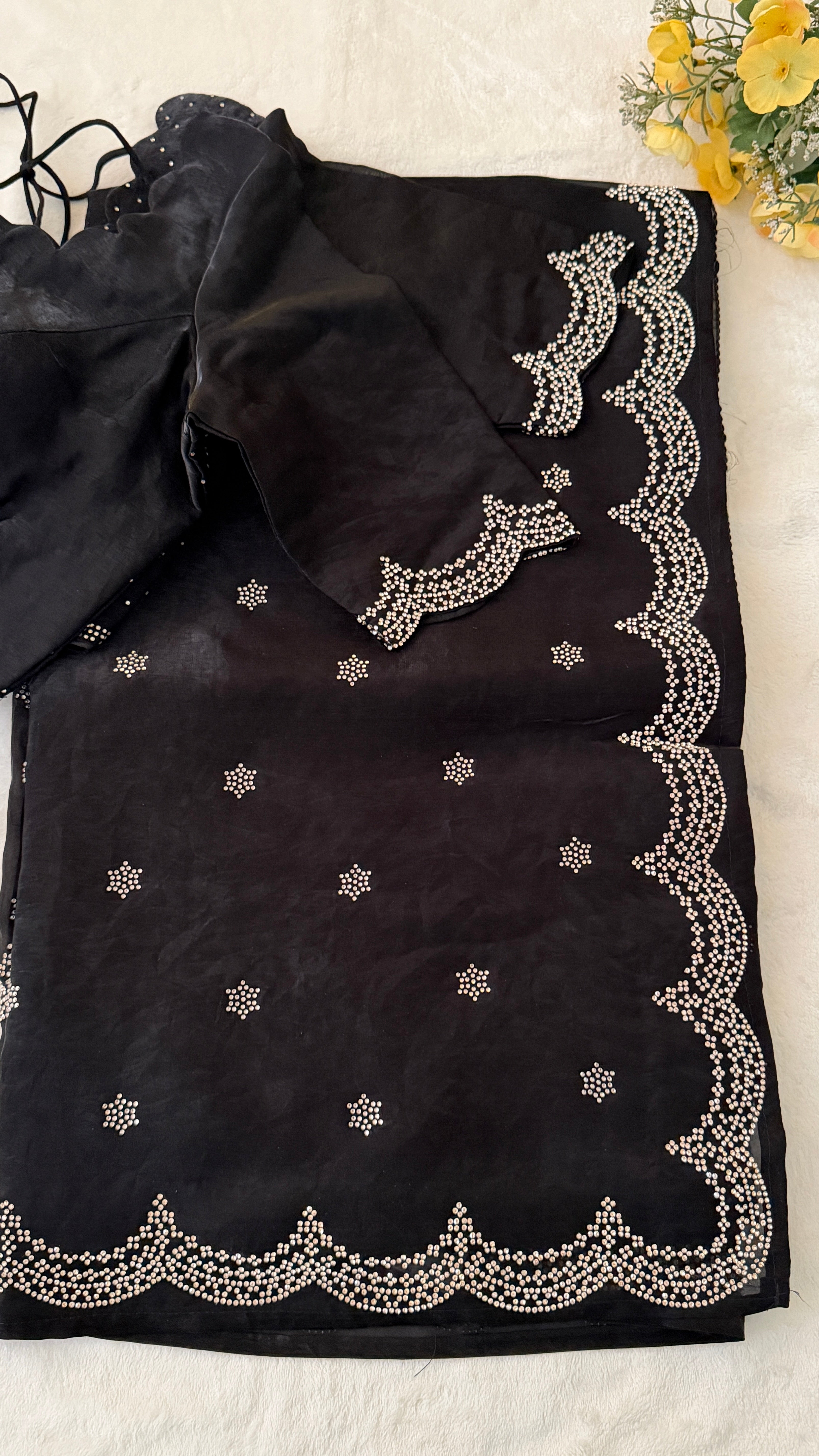Black Swarowski Saree