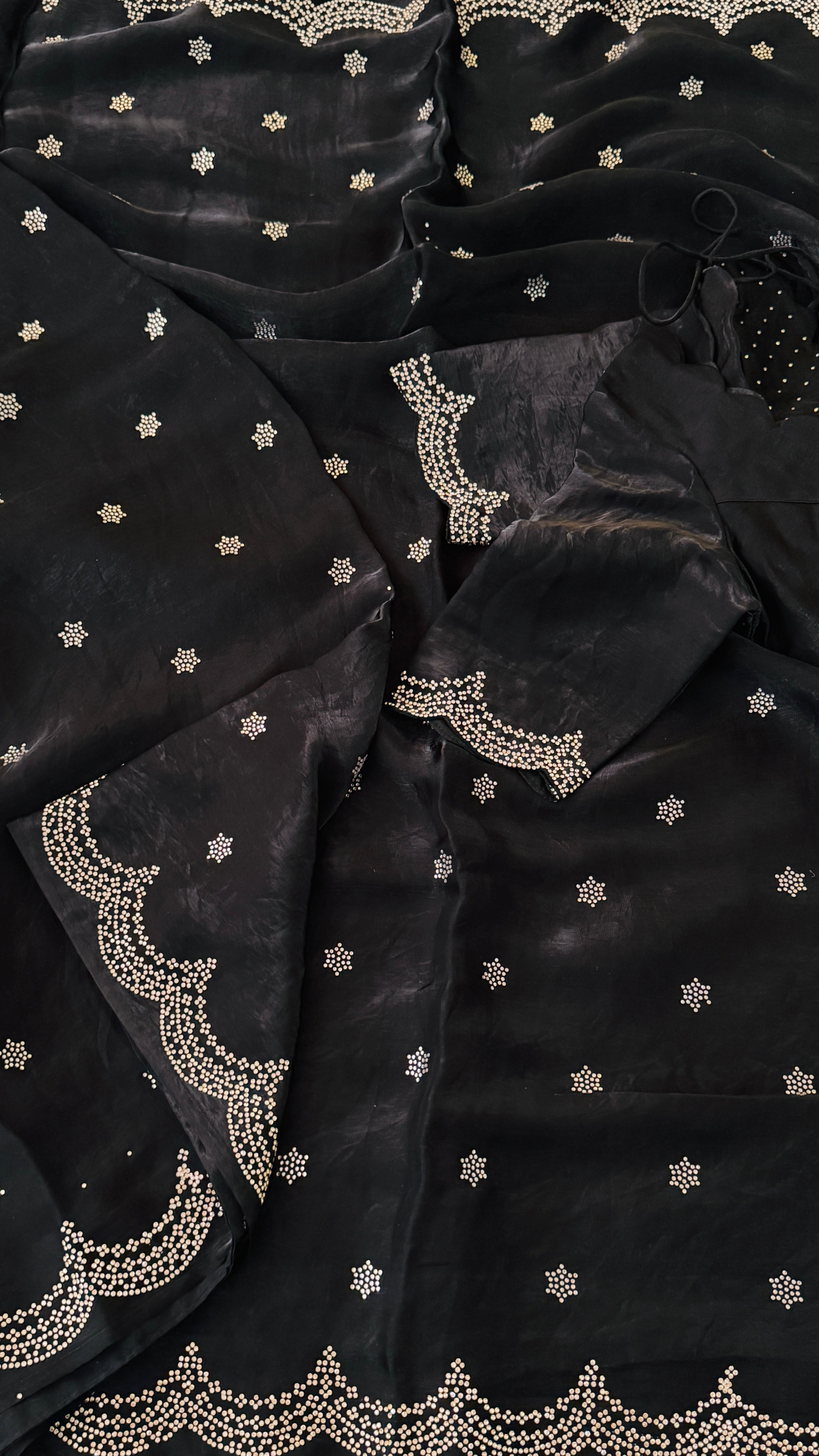 Black Swarowski Saree