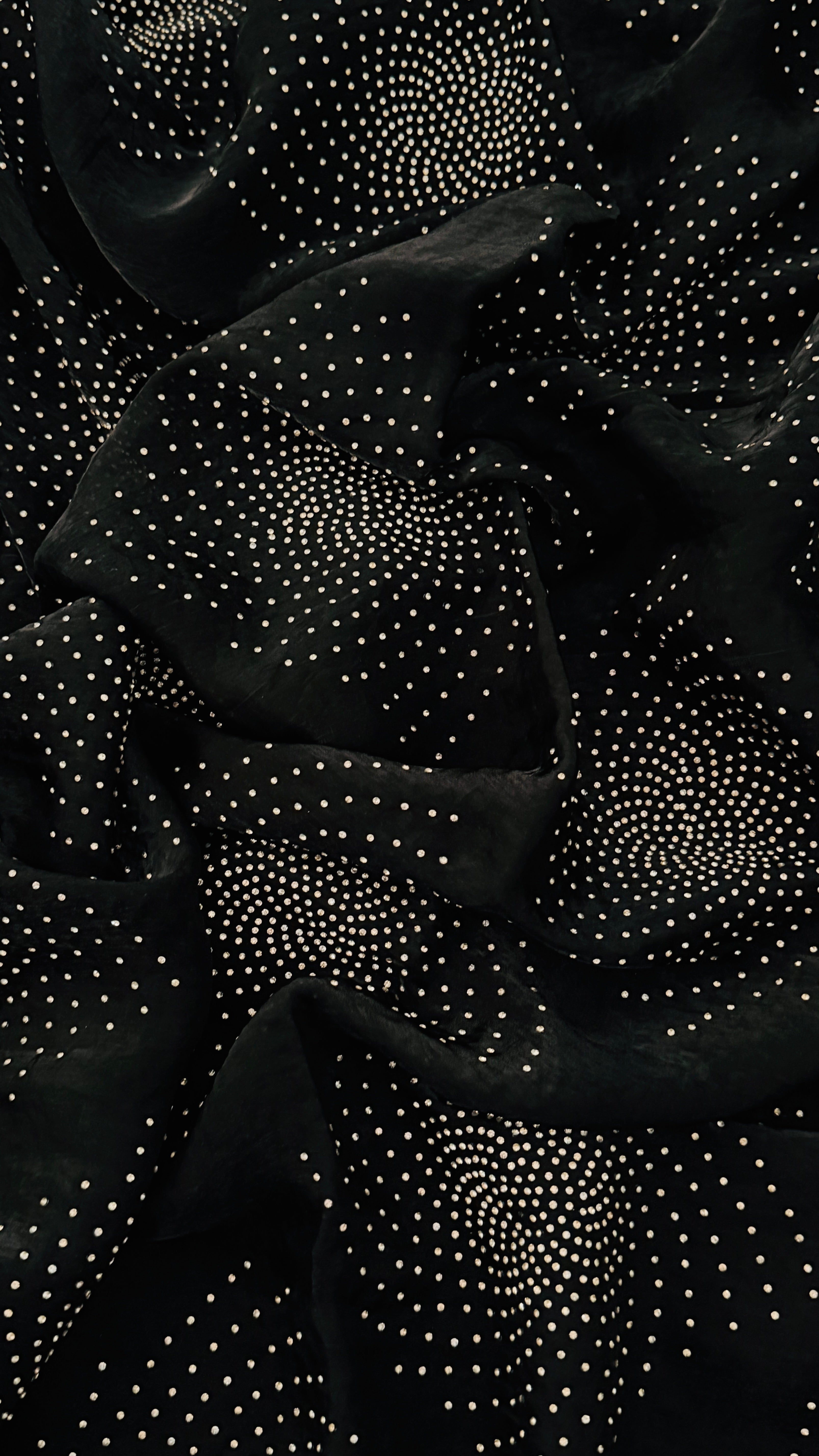 Black Swarovski Shimmer Saree