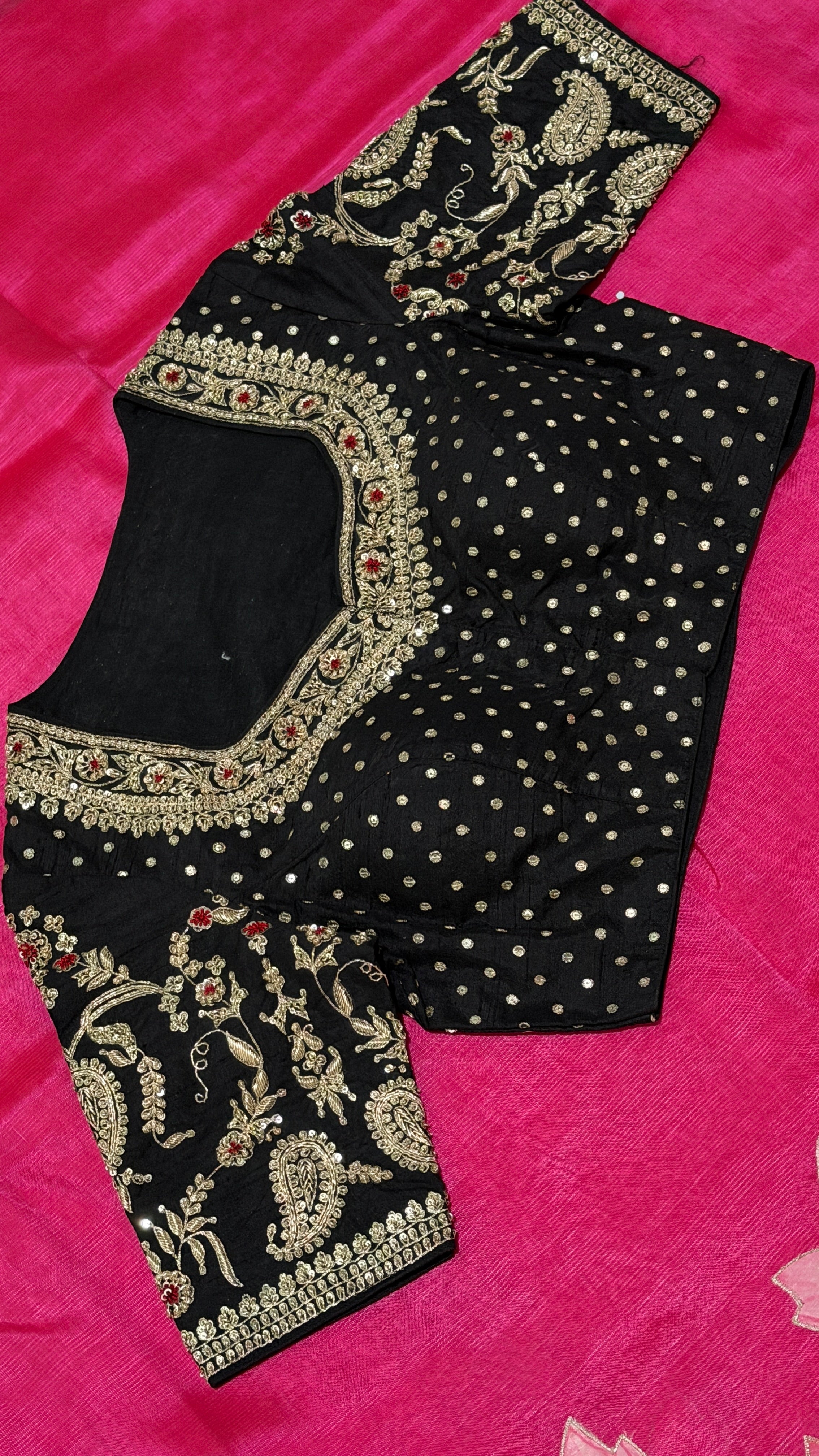 Black Paisley Bloom Blouse