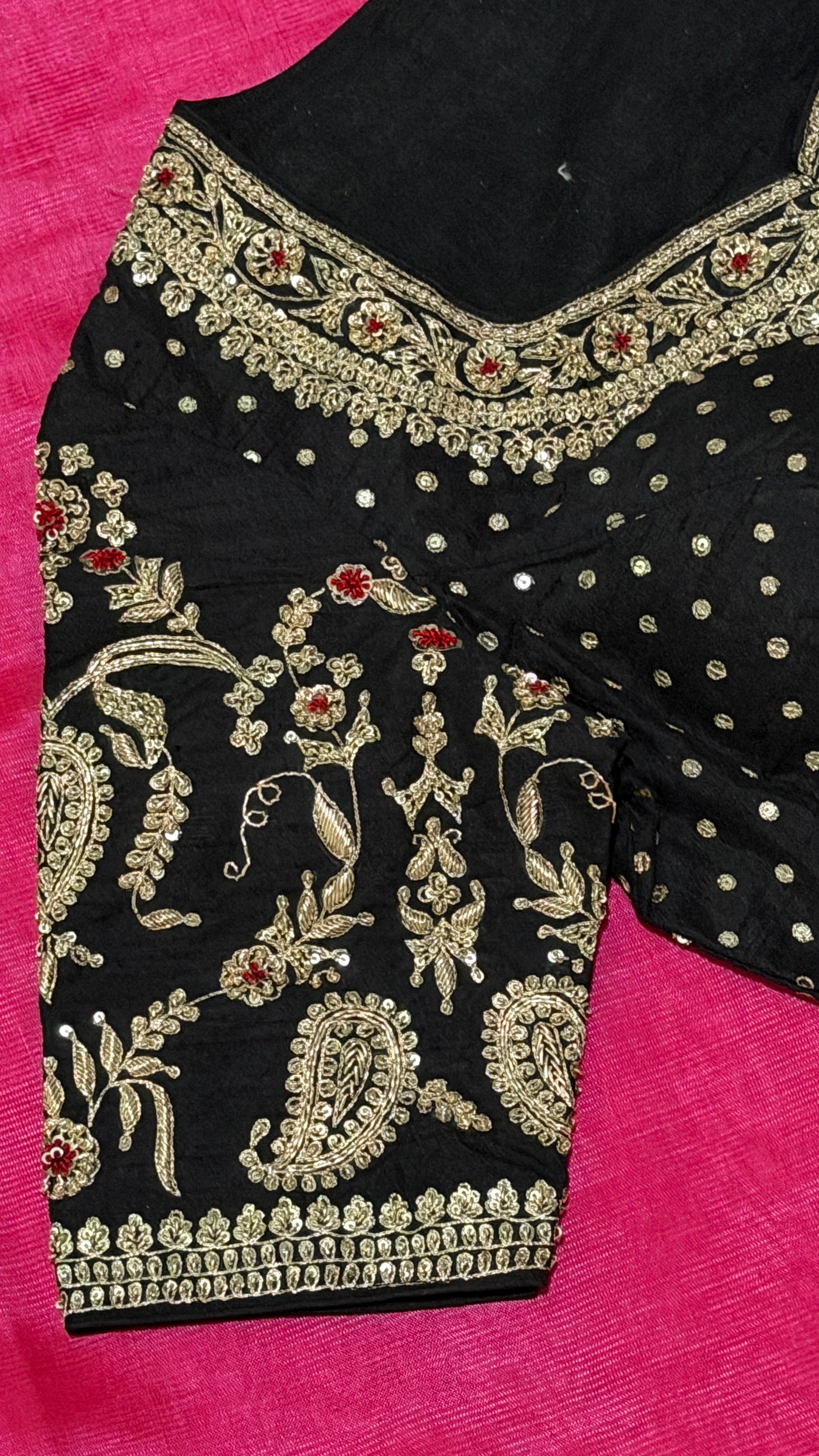 Black Paisley Bloom Blouse