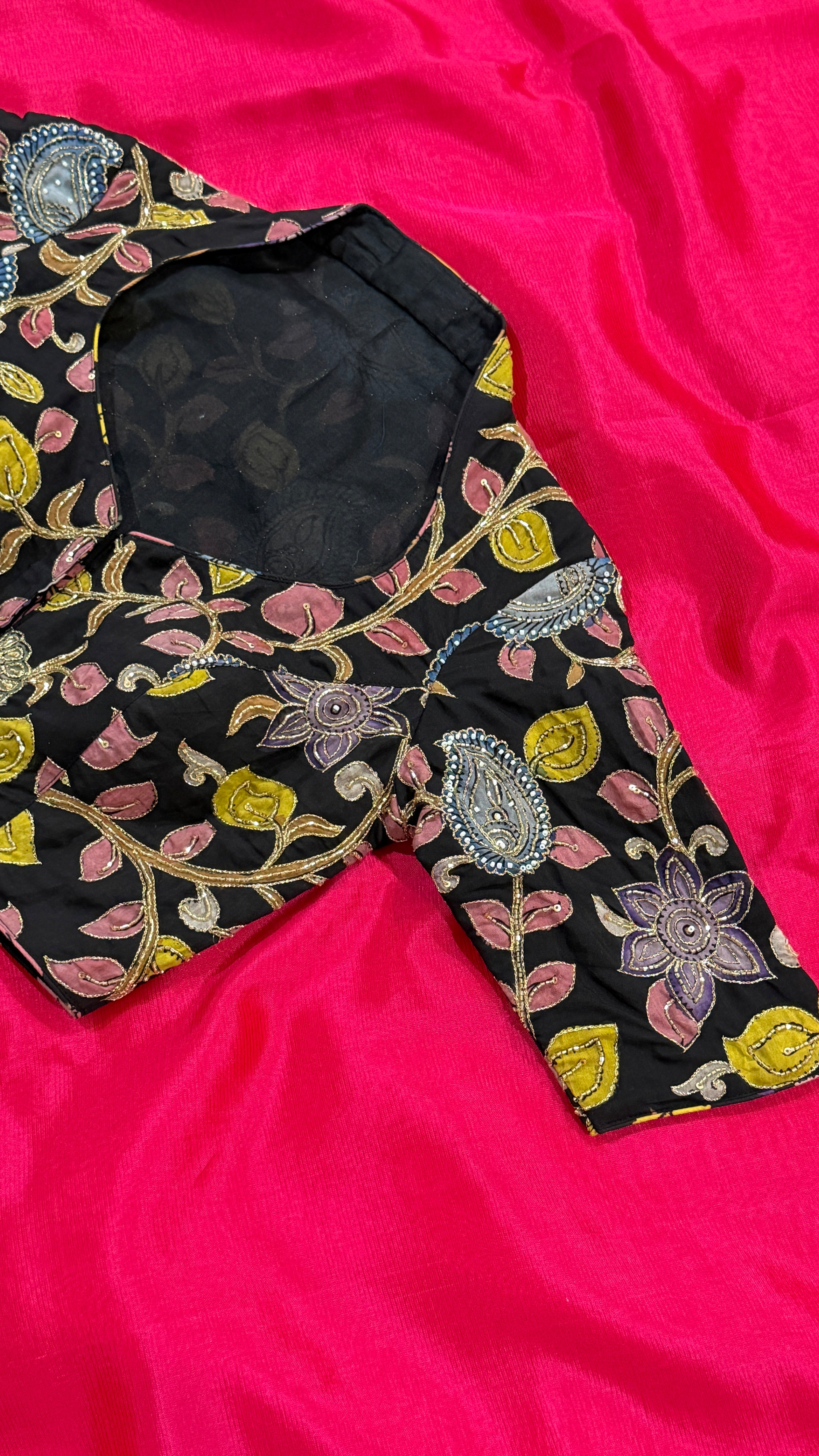Black Pen-Kalamkari Blouse
