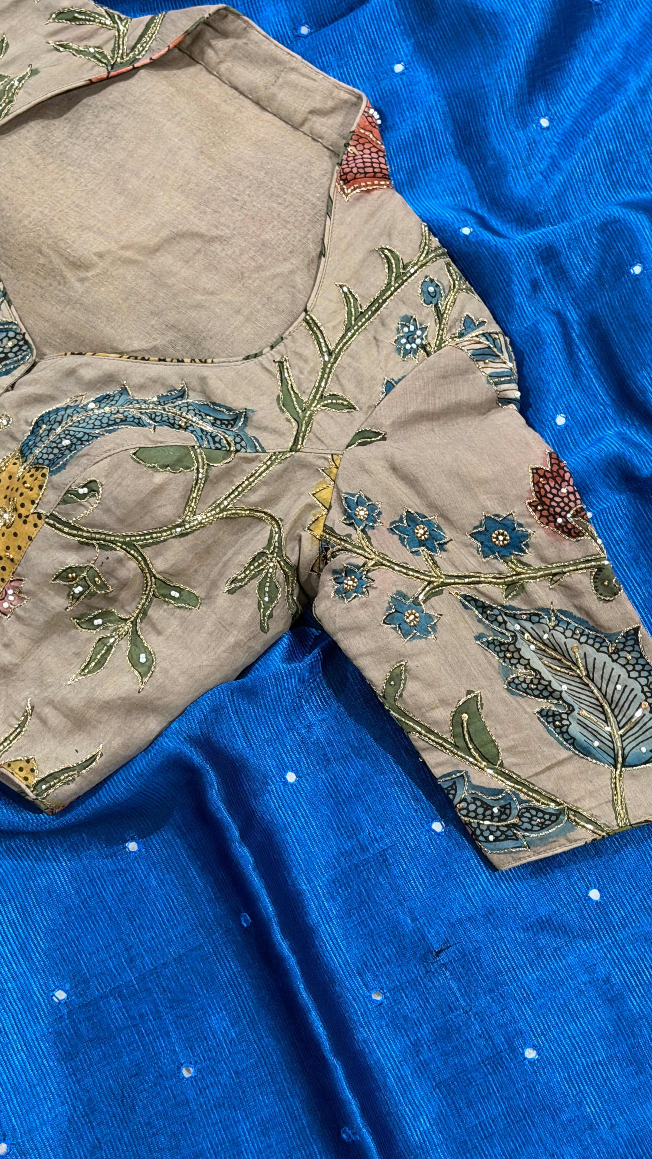 Slate Pen-Kalamkari Blouse