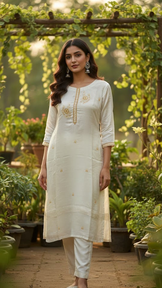 Sunshine Silk Suit Set