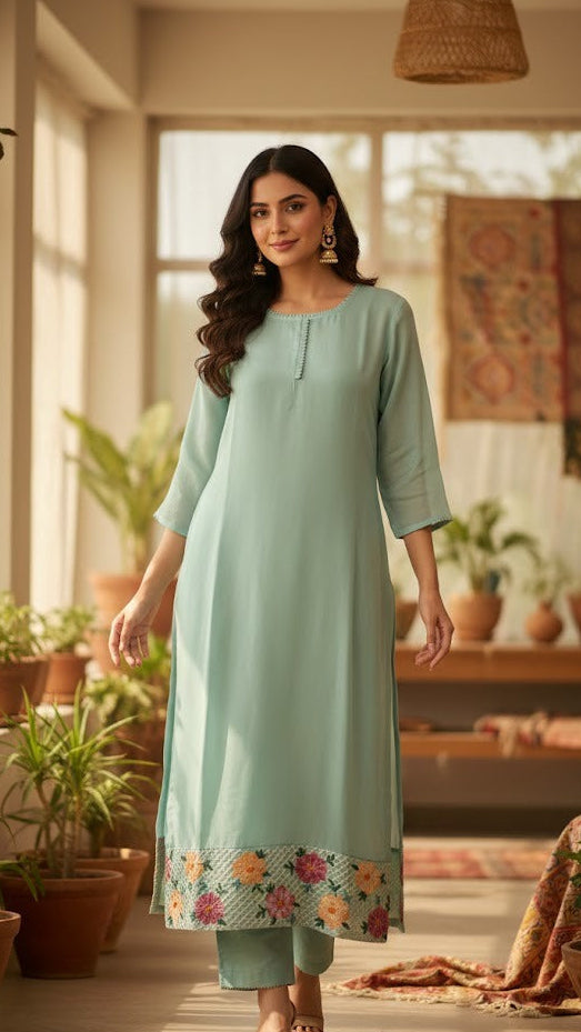 Mint Bloom Suit