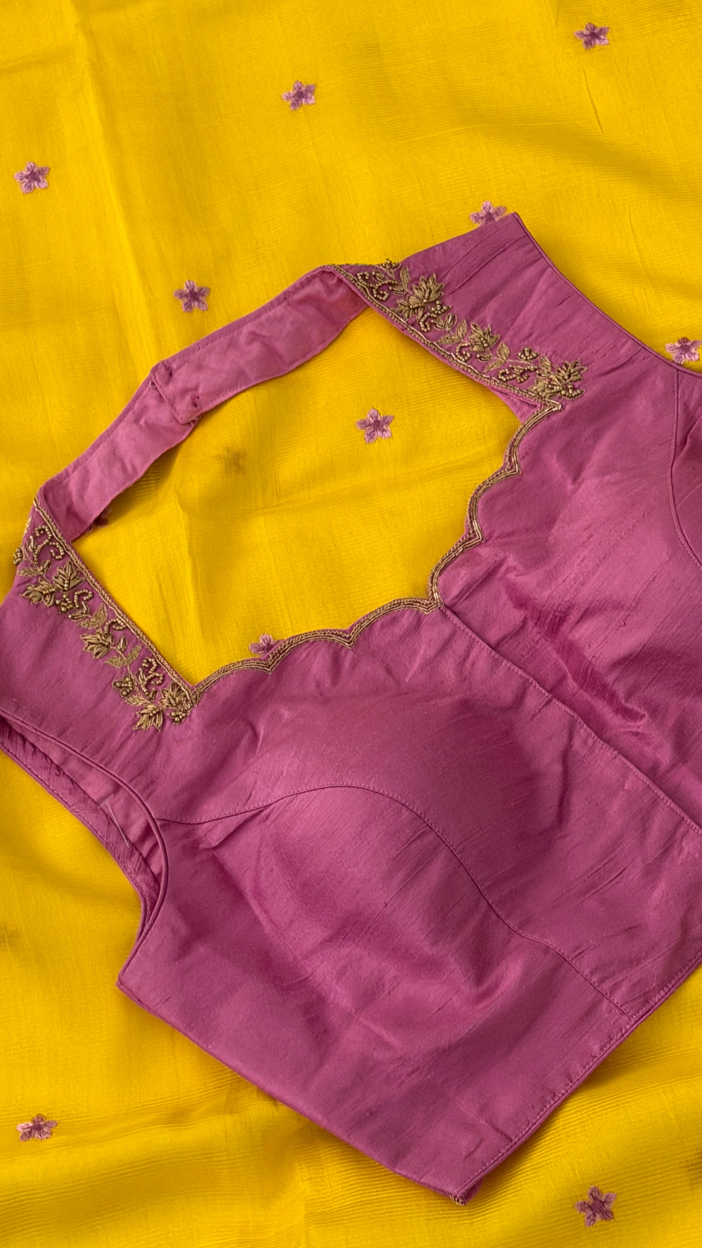 Lilac Sleeveless Petal Blouse