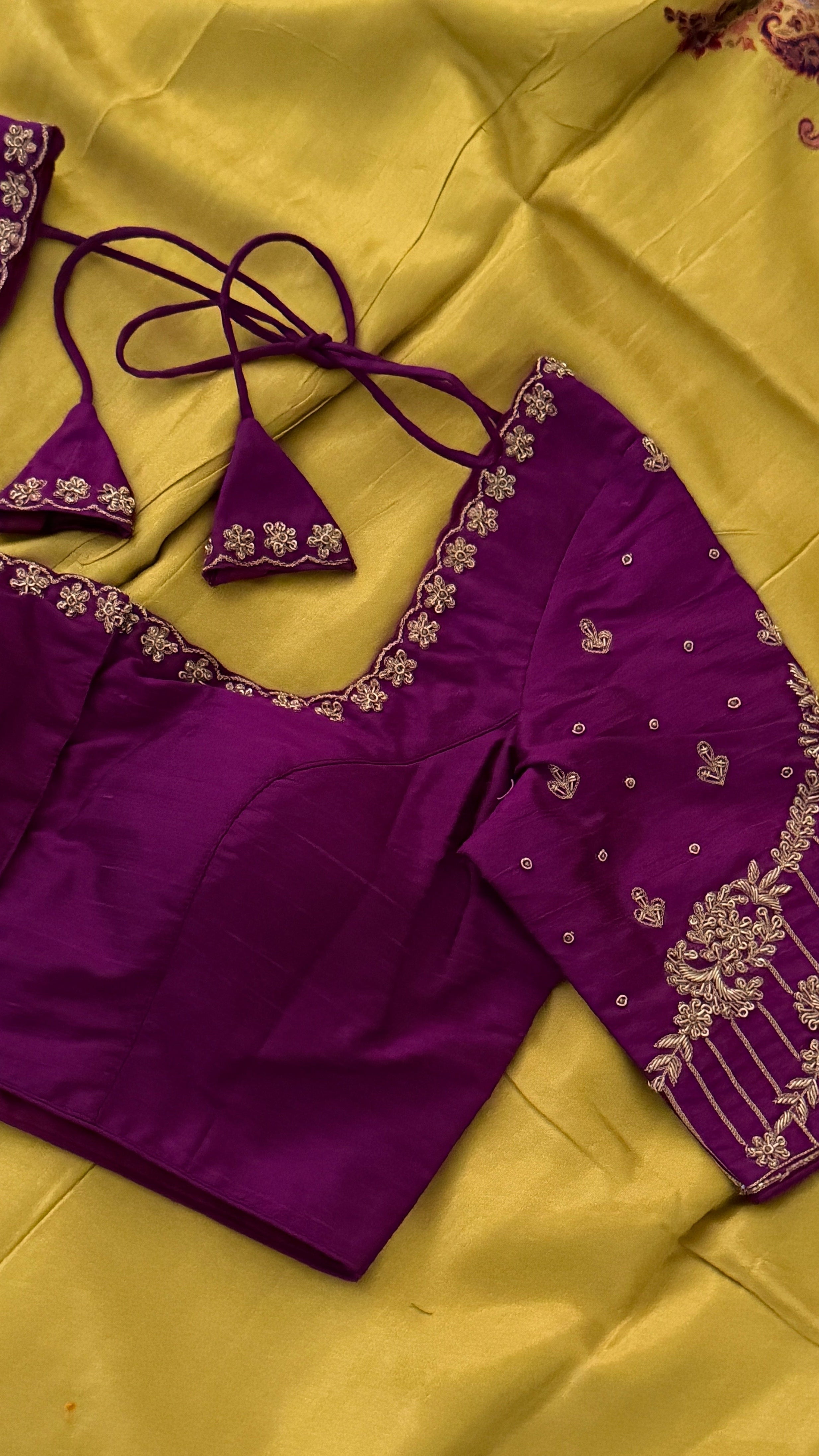 Purple Gulkaar Blouse
