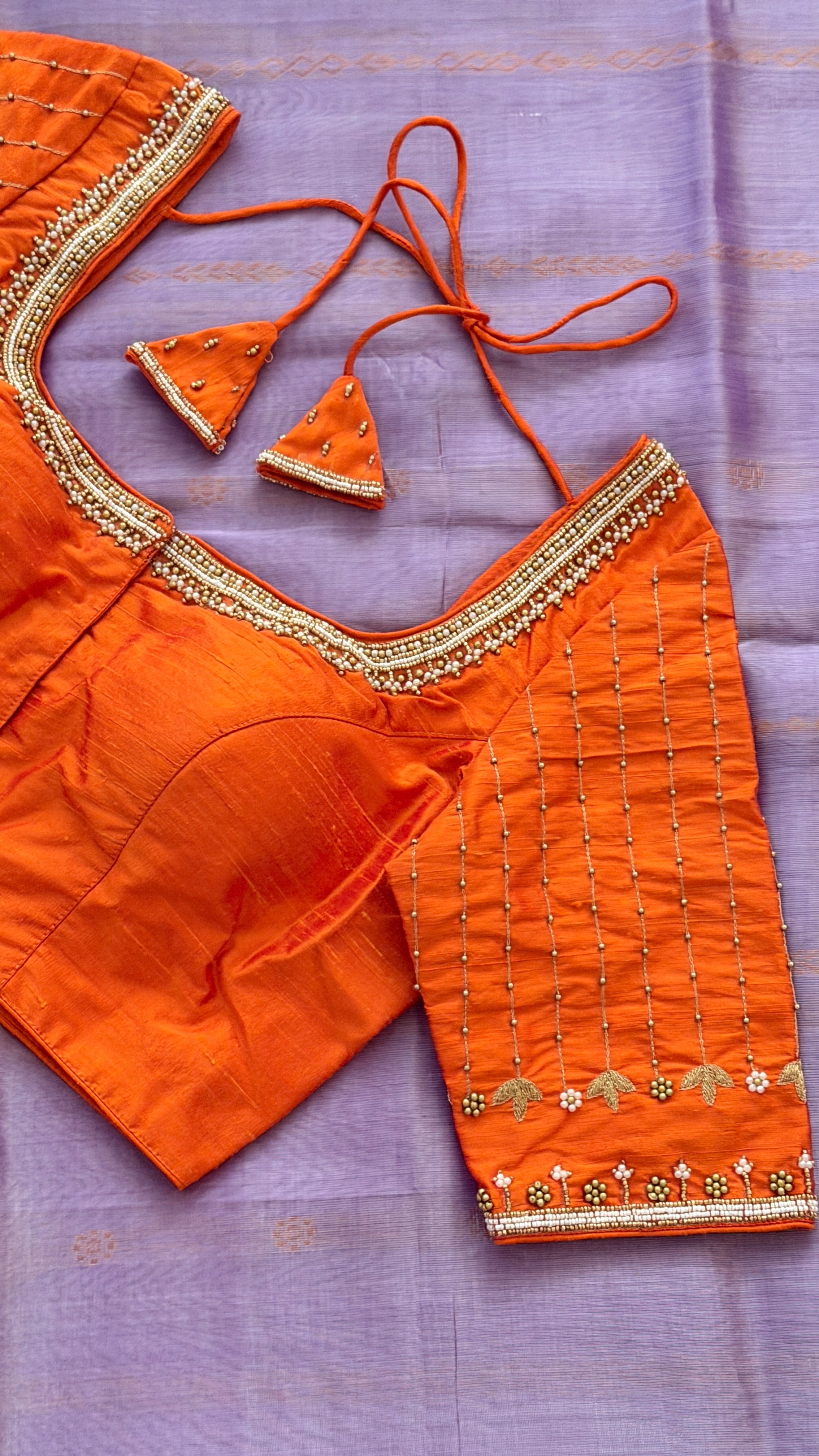 Orange Vine Drop Blouse