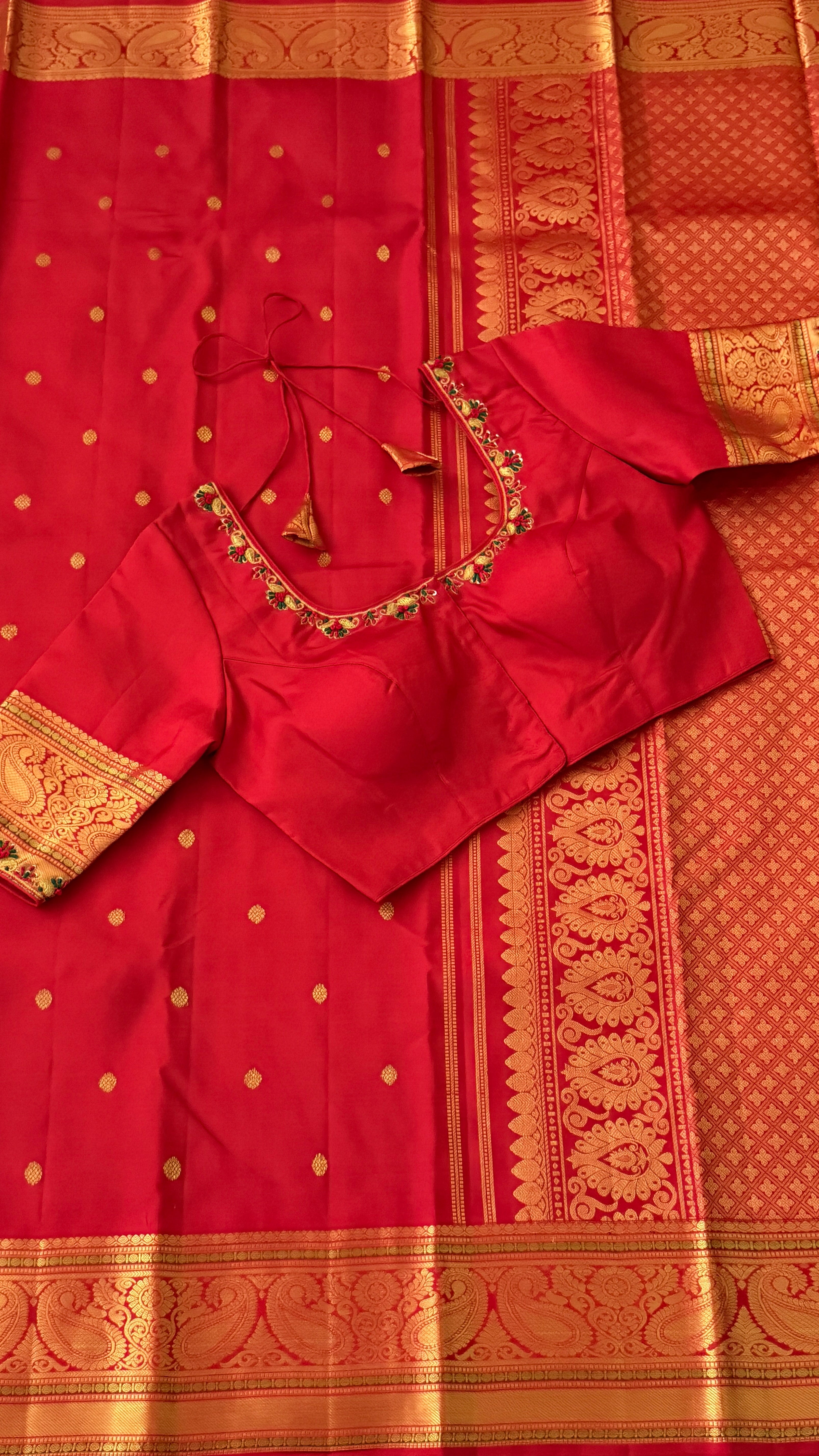 Red Kanchipuram Silk Saree