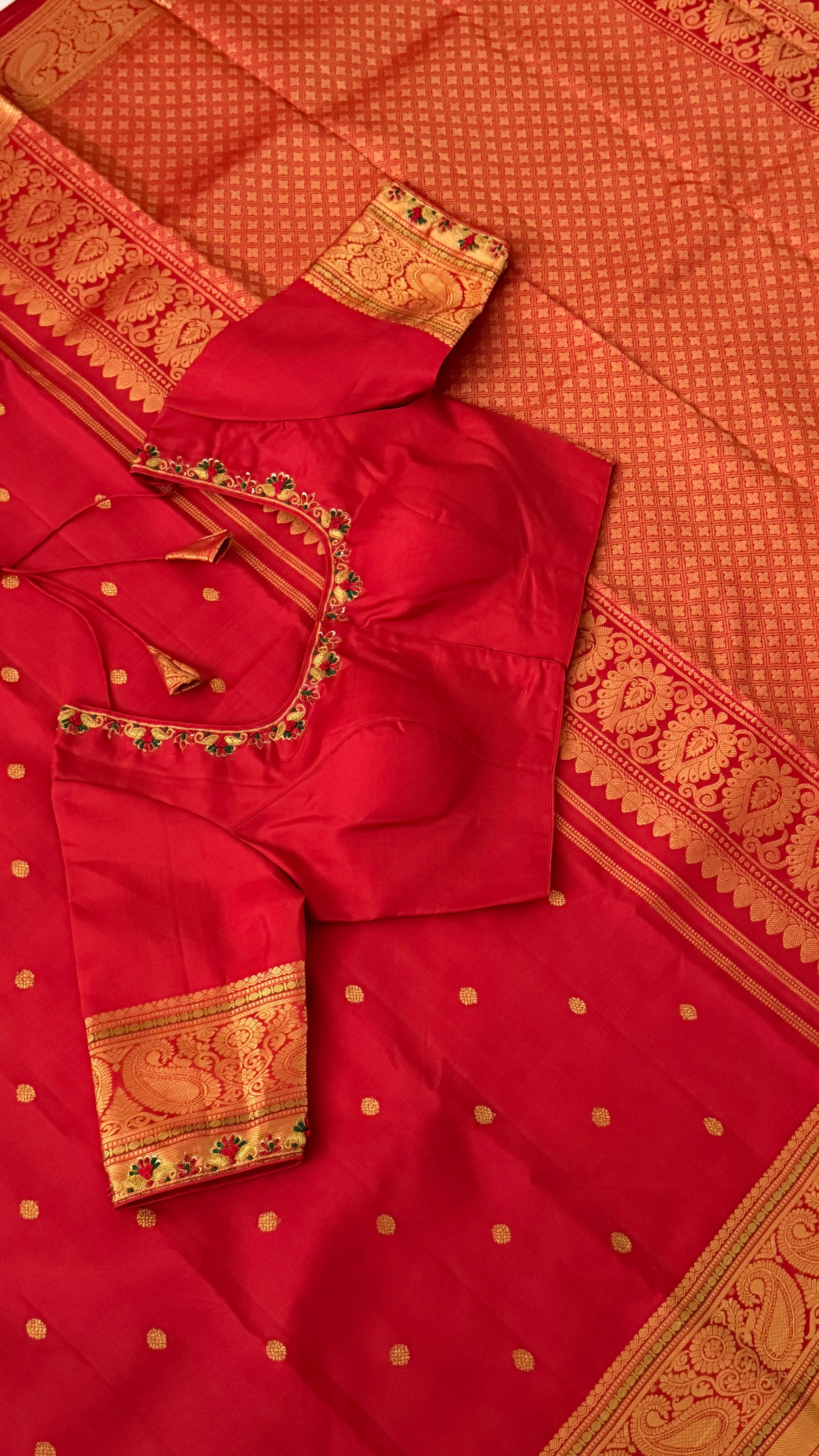 Red Kanchipuram Silk Saree