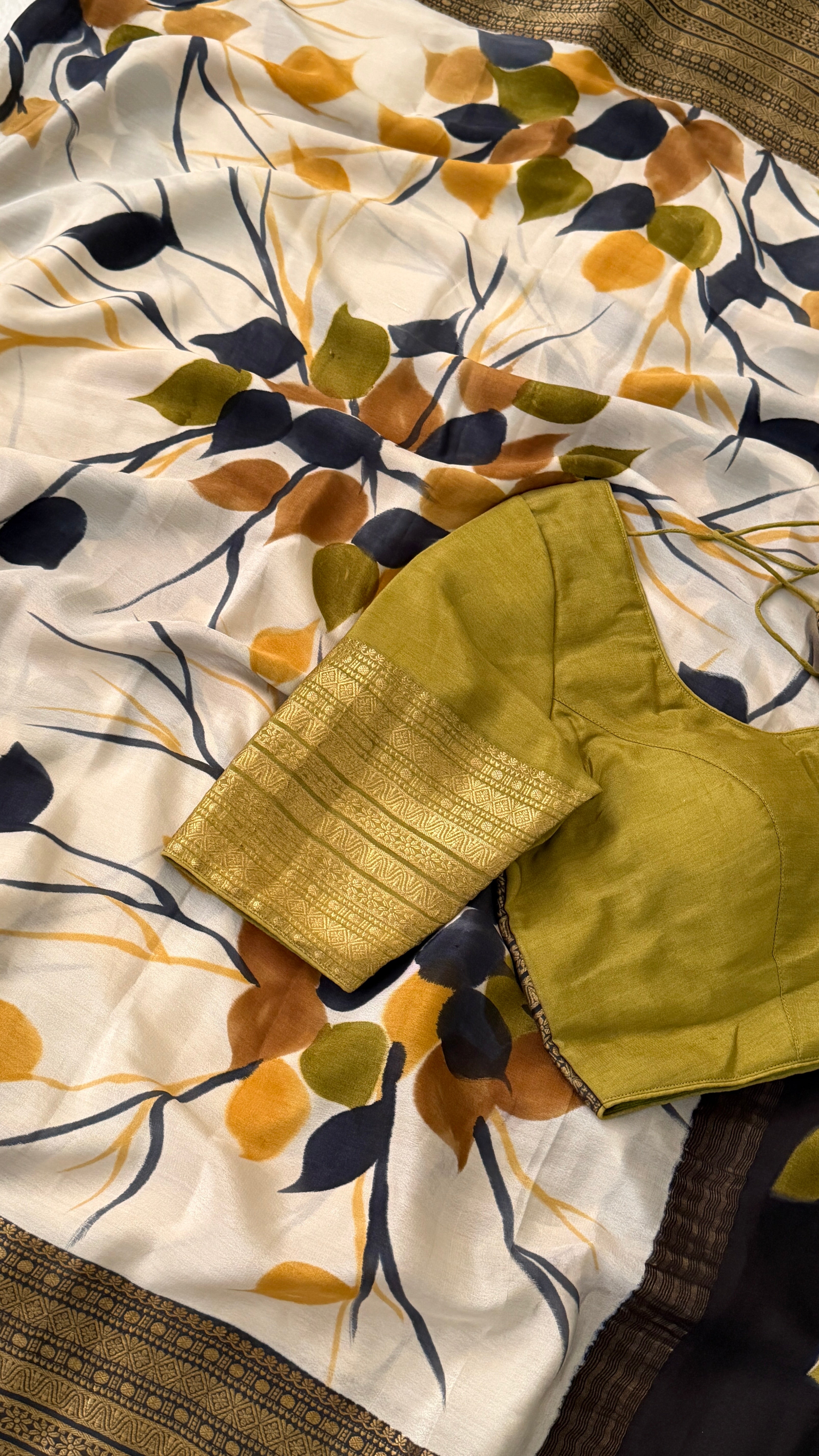 Floral Mysore Silk Saree