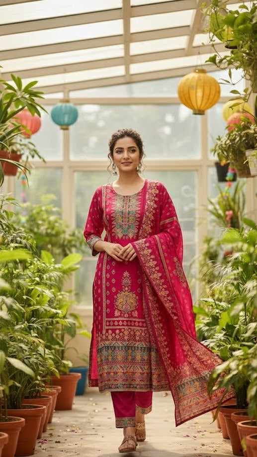 Festive Gulabi Suit