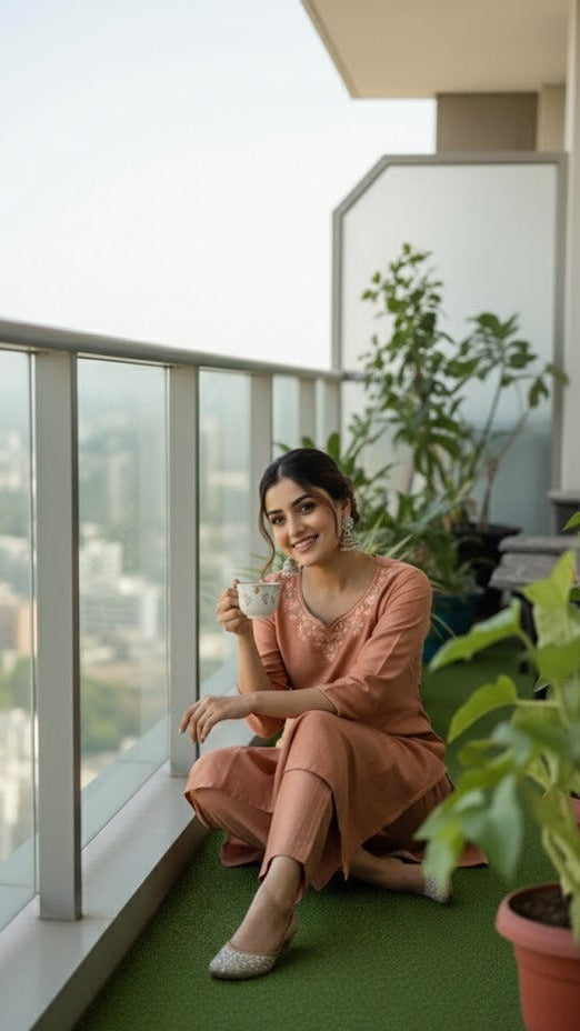 Bronze Blush Suit