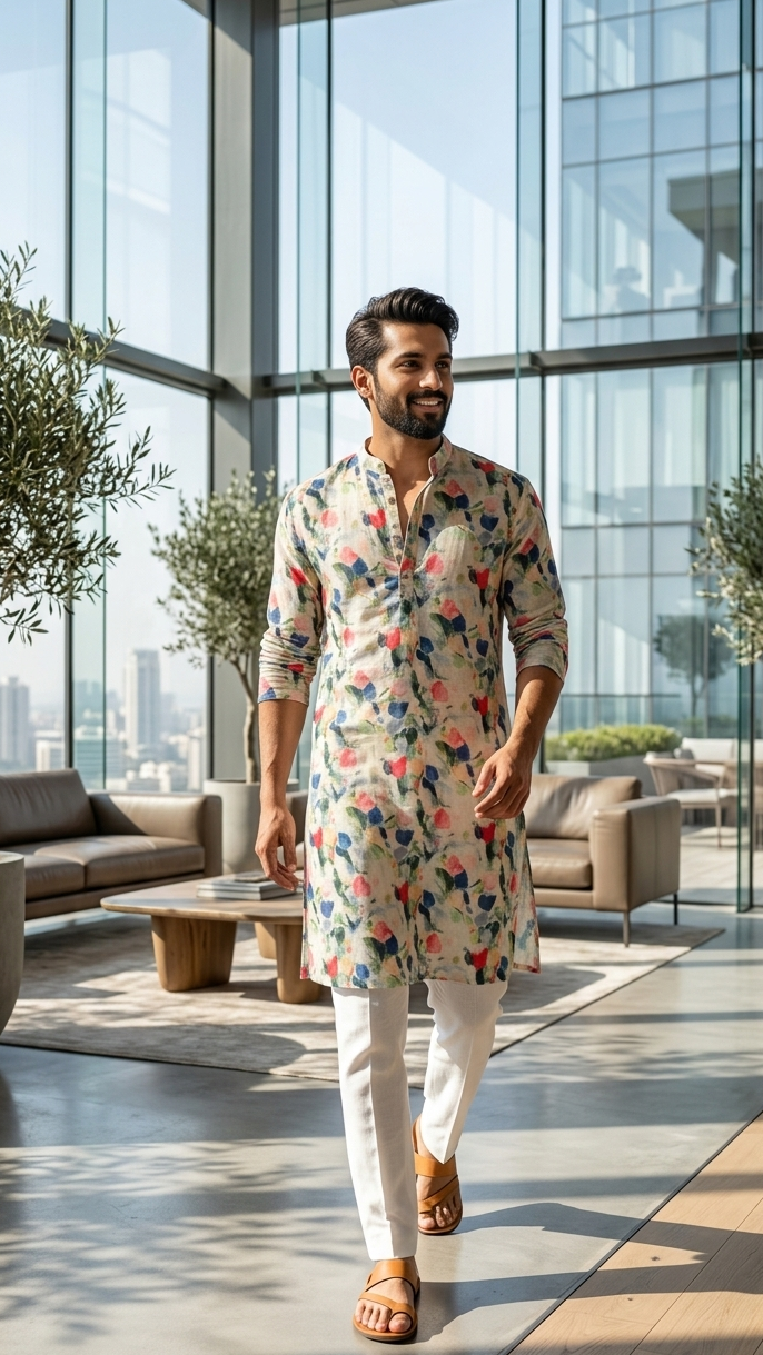 Multicolor Kurta Set
