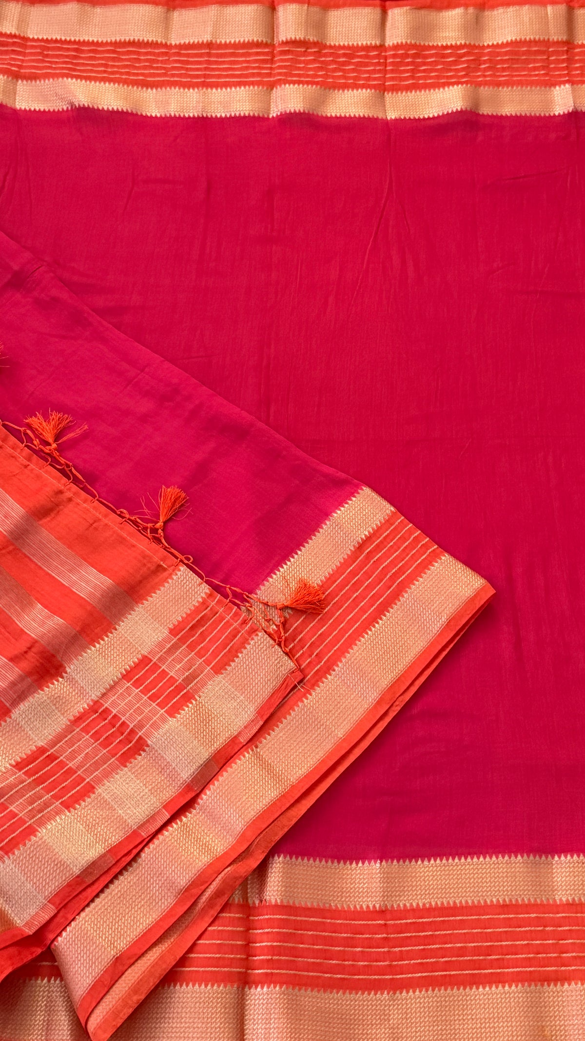 Red Soft Cotton Saree