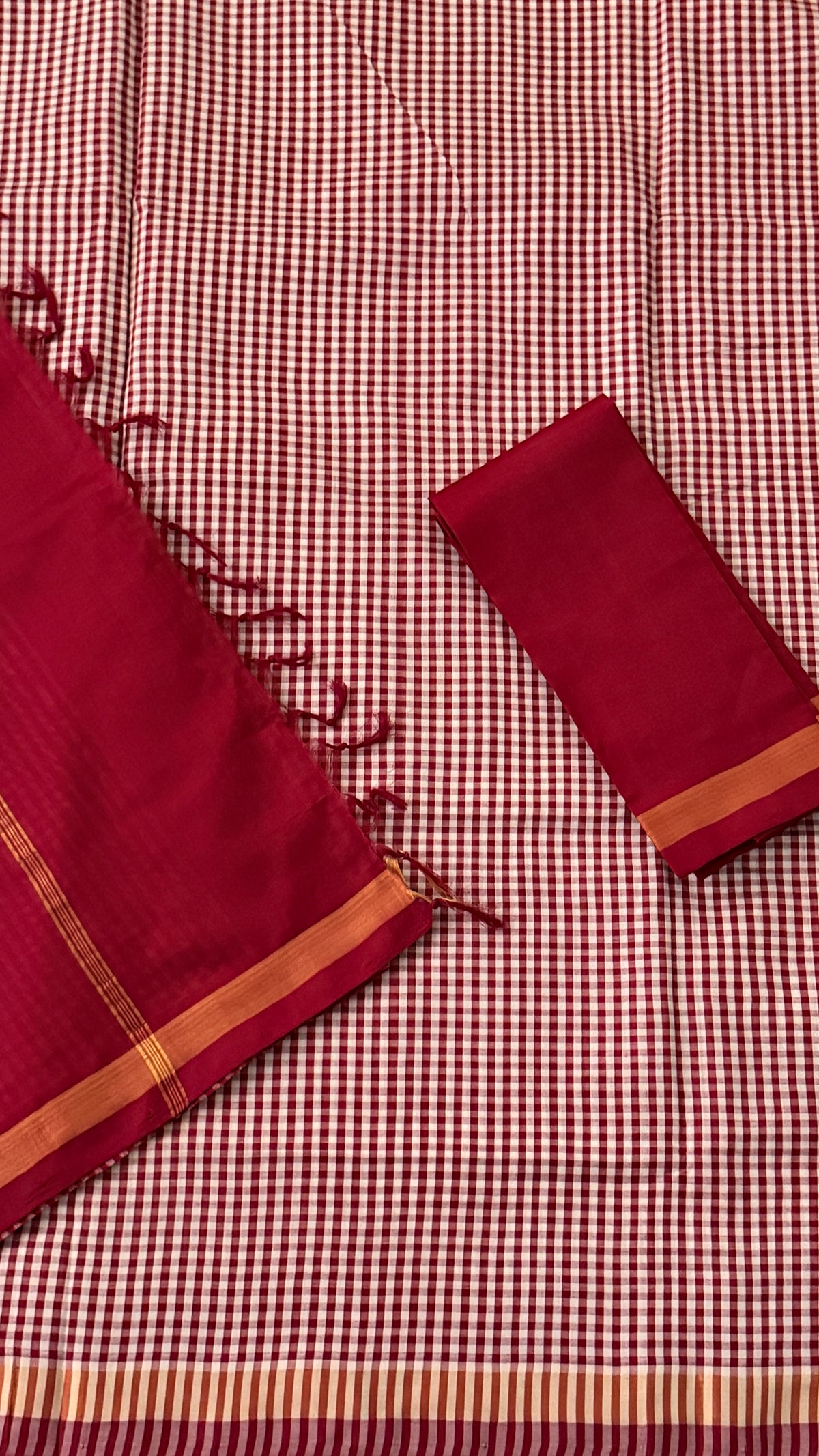 Maroon Venkatagiri Seiko Saree
