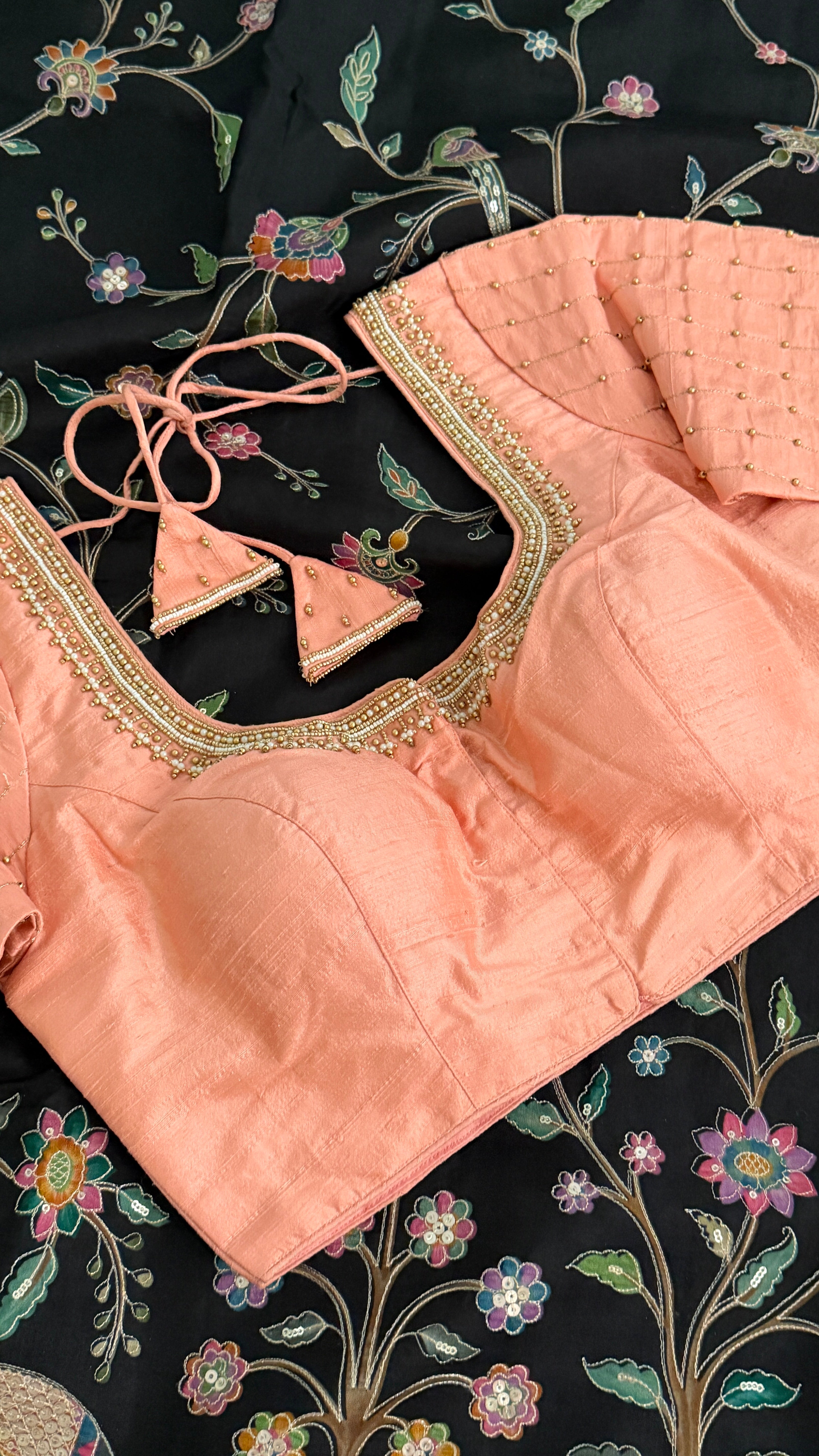 Peach Vine Drop Blouse