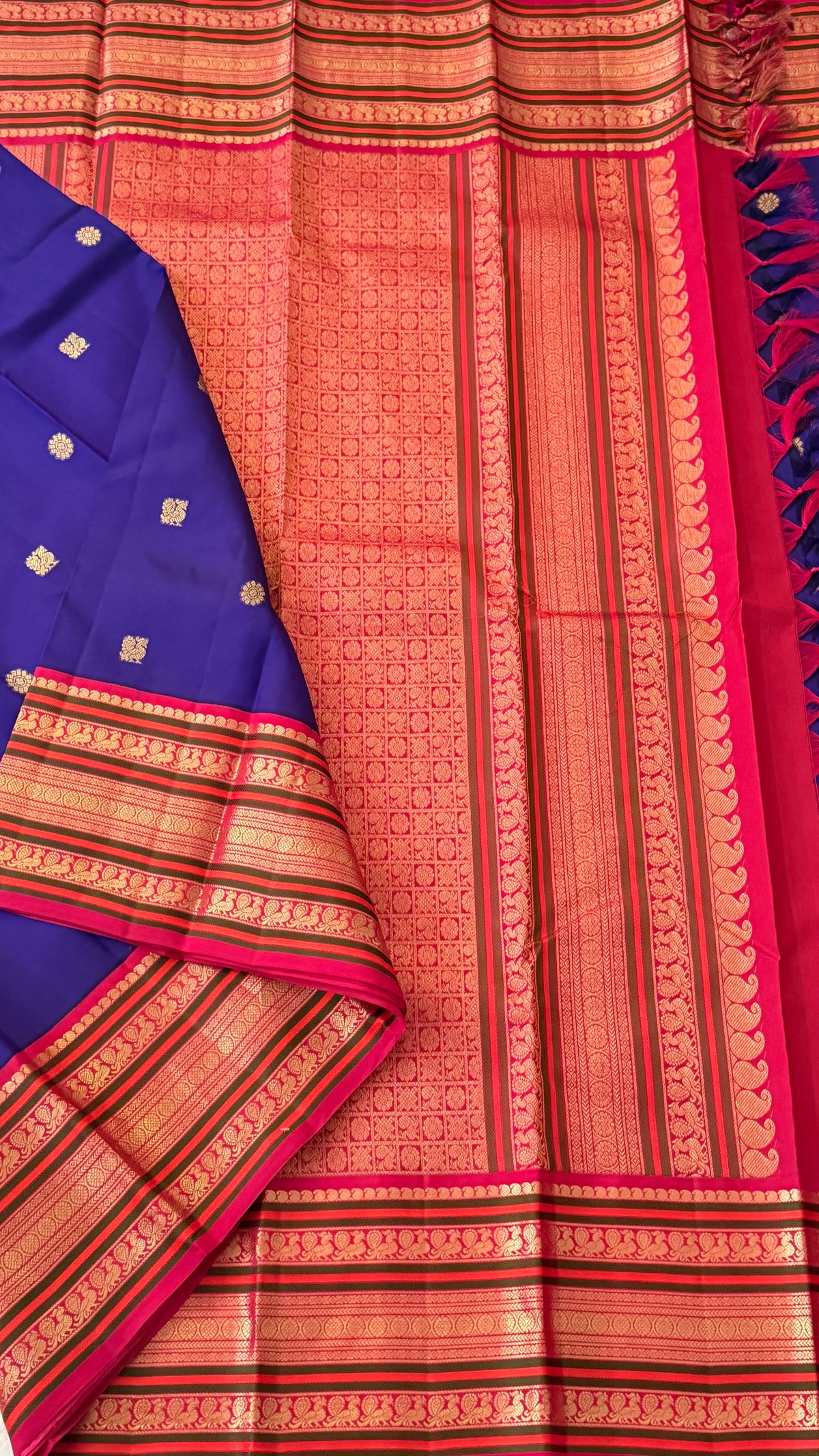 Royal Blue Kanchi Silk Saree