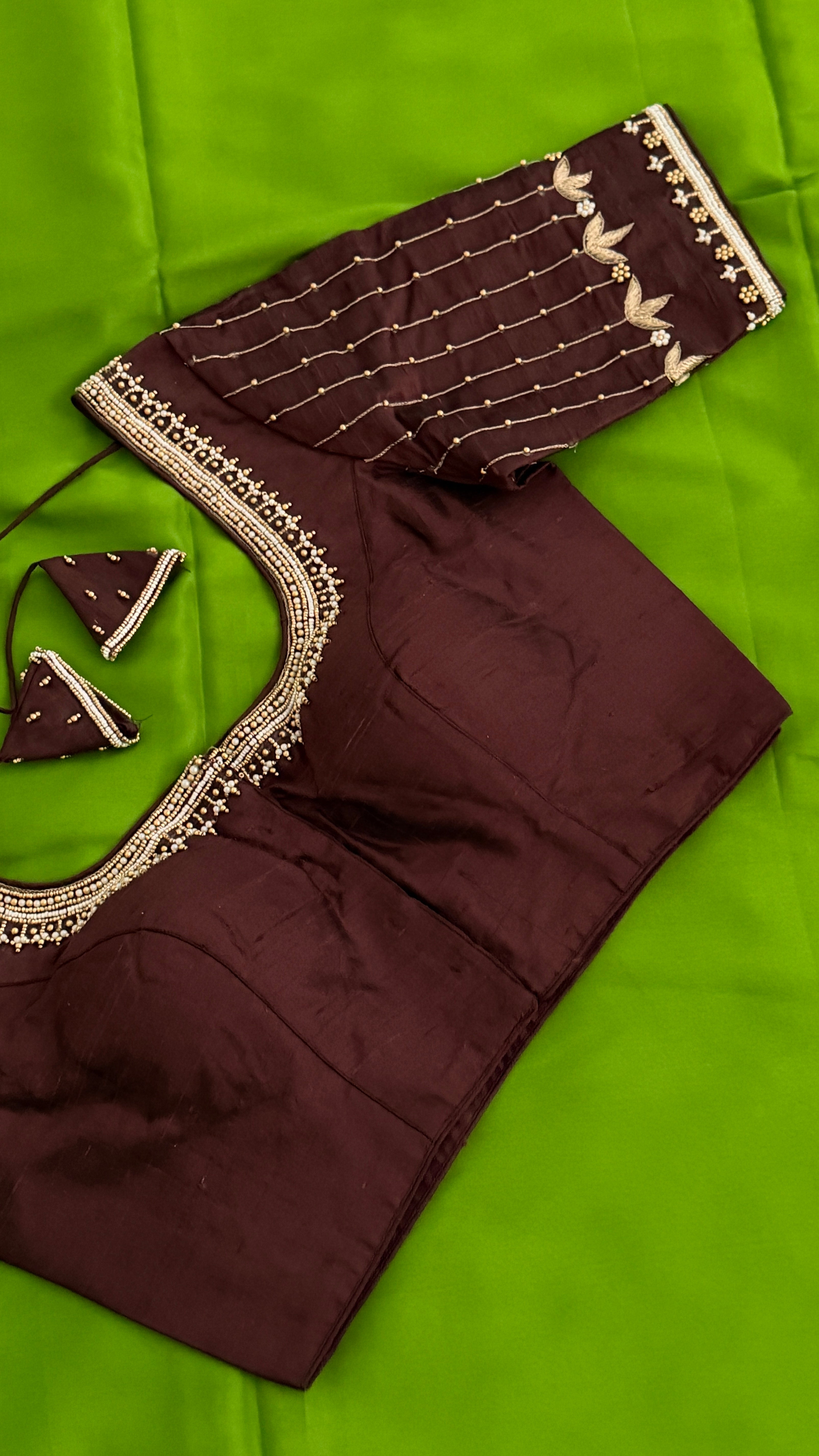 Brown Vine Drop Blouse