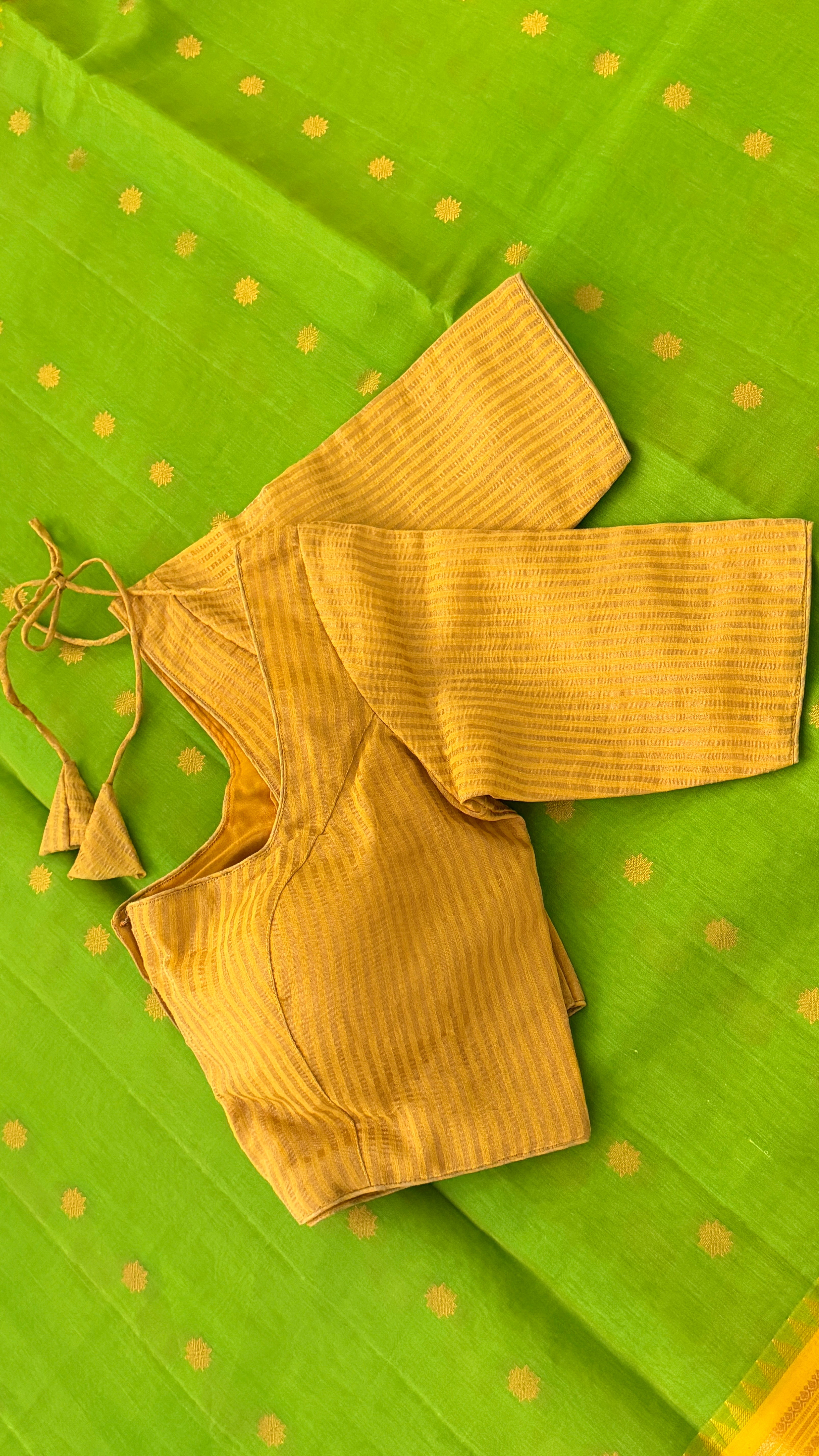 Yellow & Gold Stripe Blouse