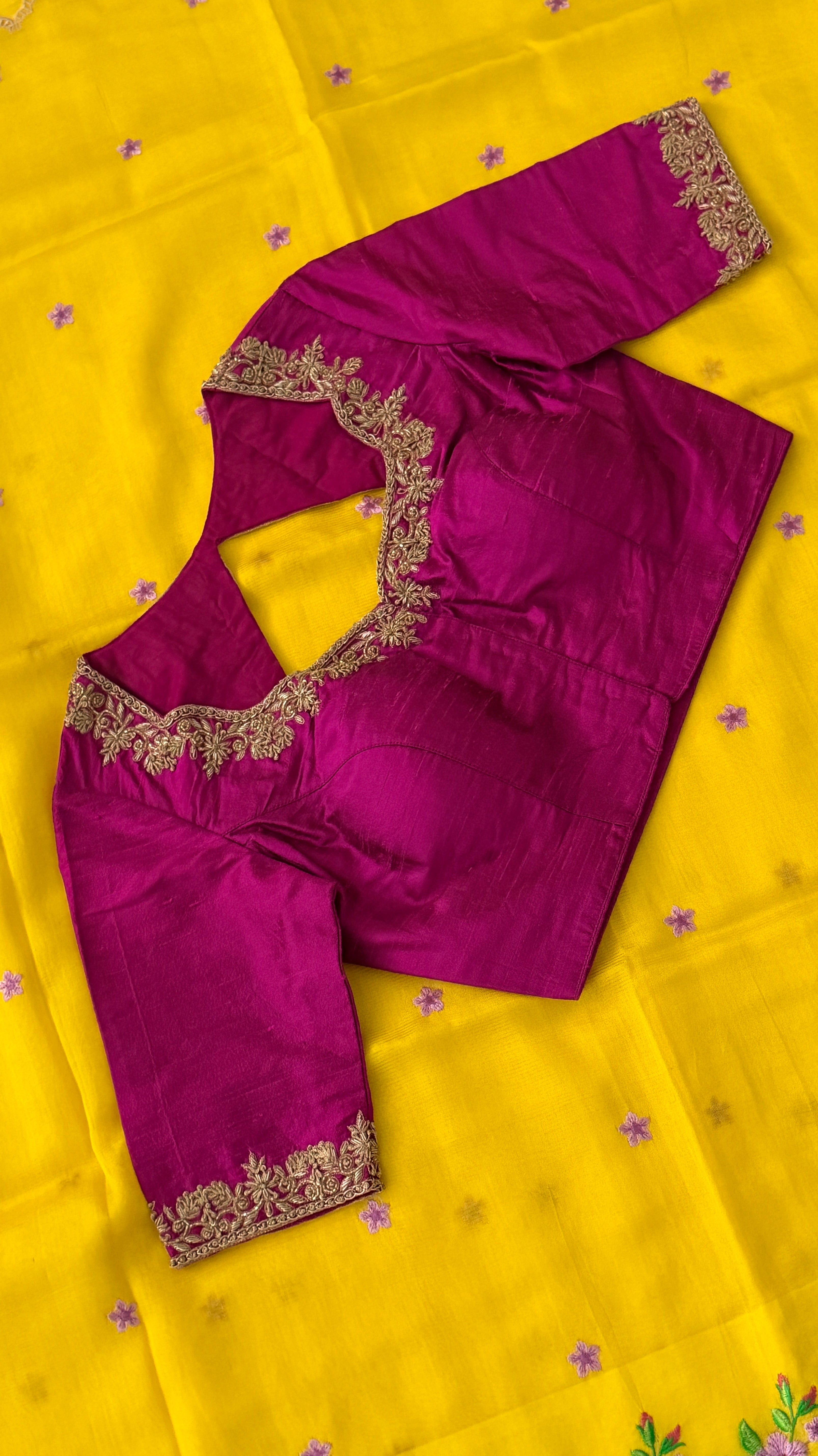 Magenta Zardosi Blouse