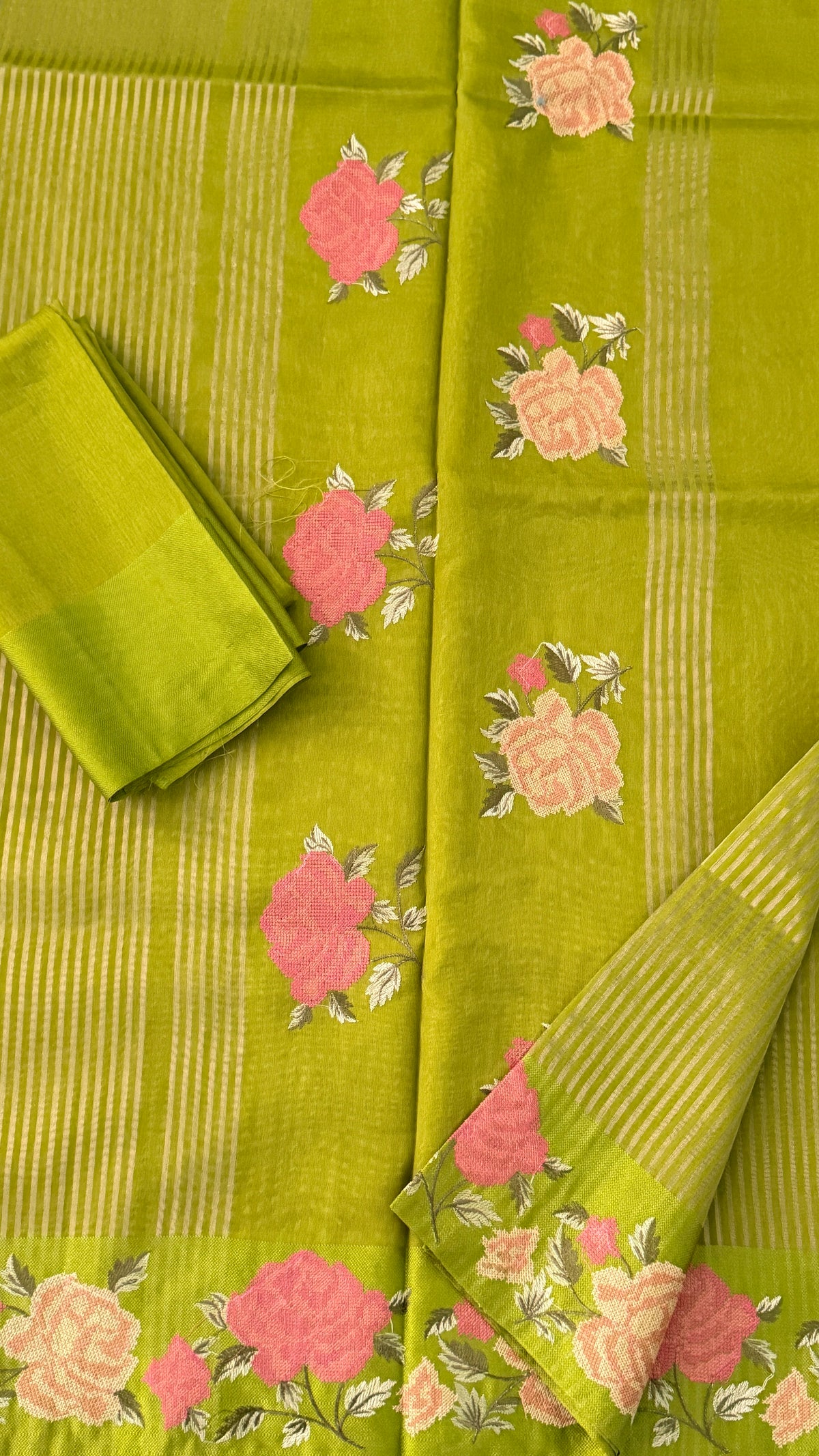 Green Tissue Silk Saree