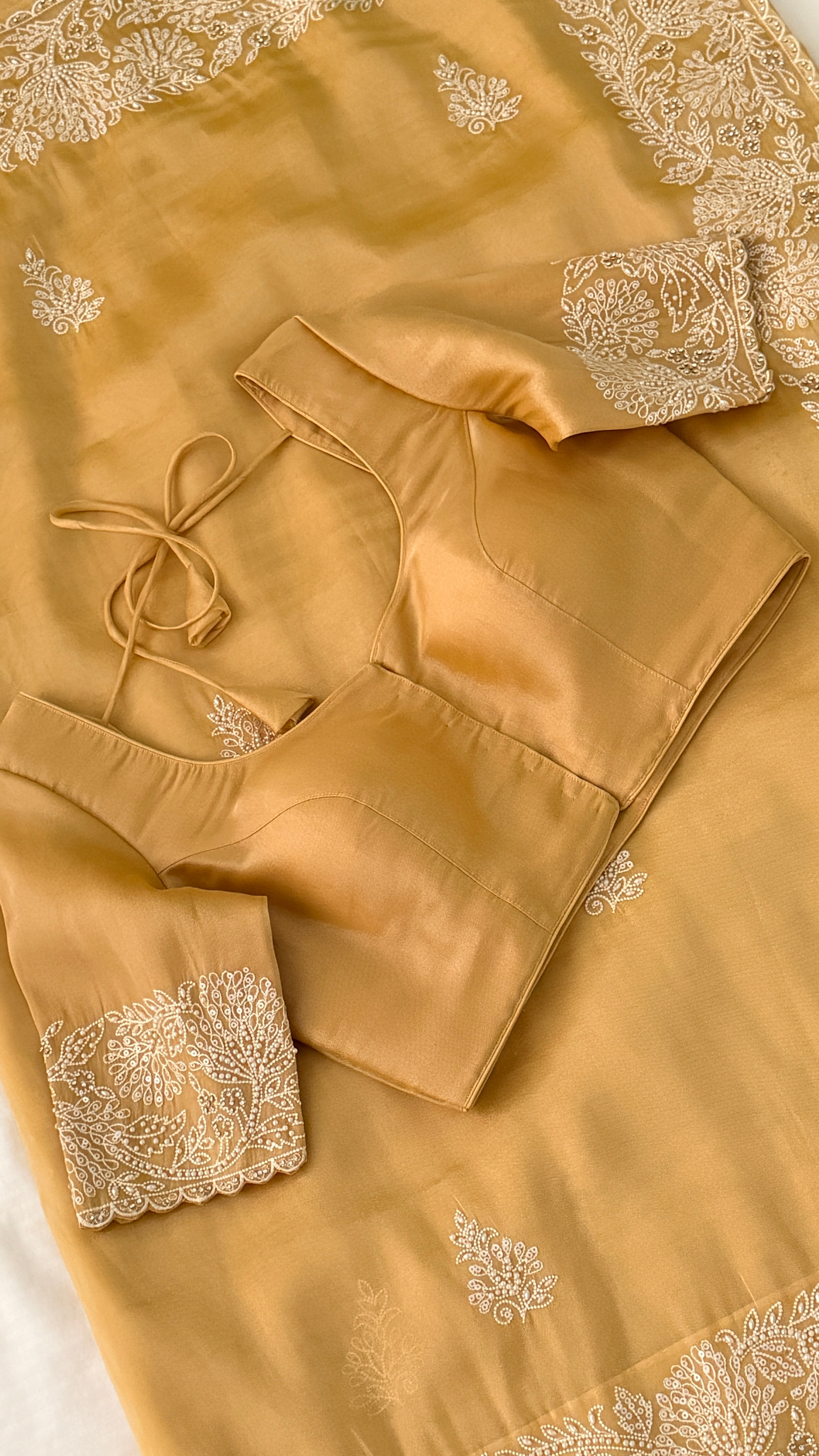 Yellow Shimmer Organza Fancy Saree