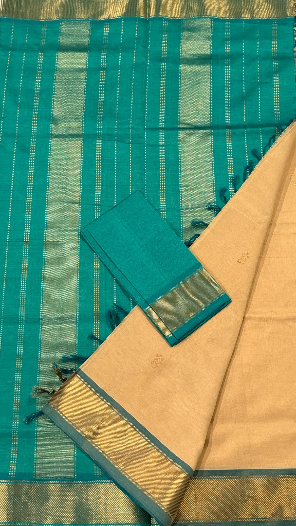 Beige Venkatagiri Seiko Saree