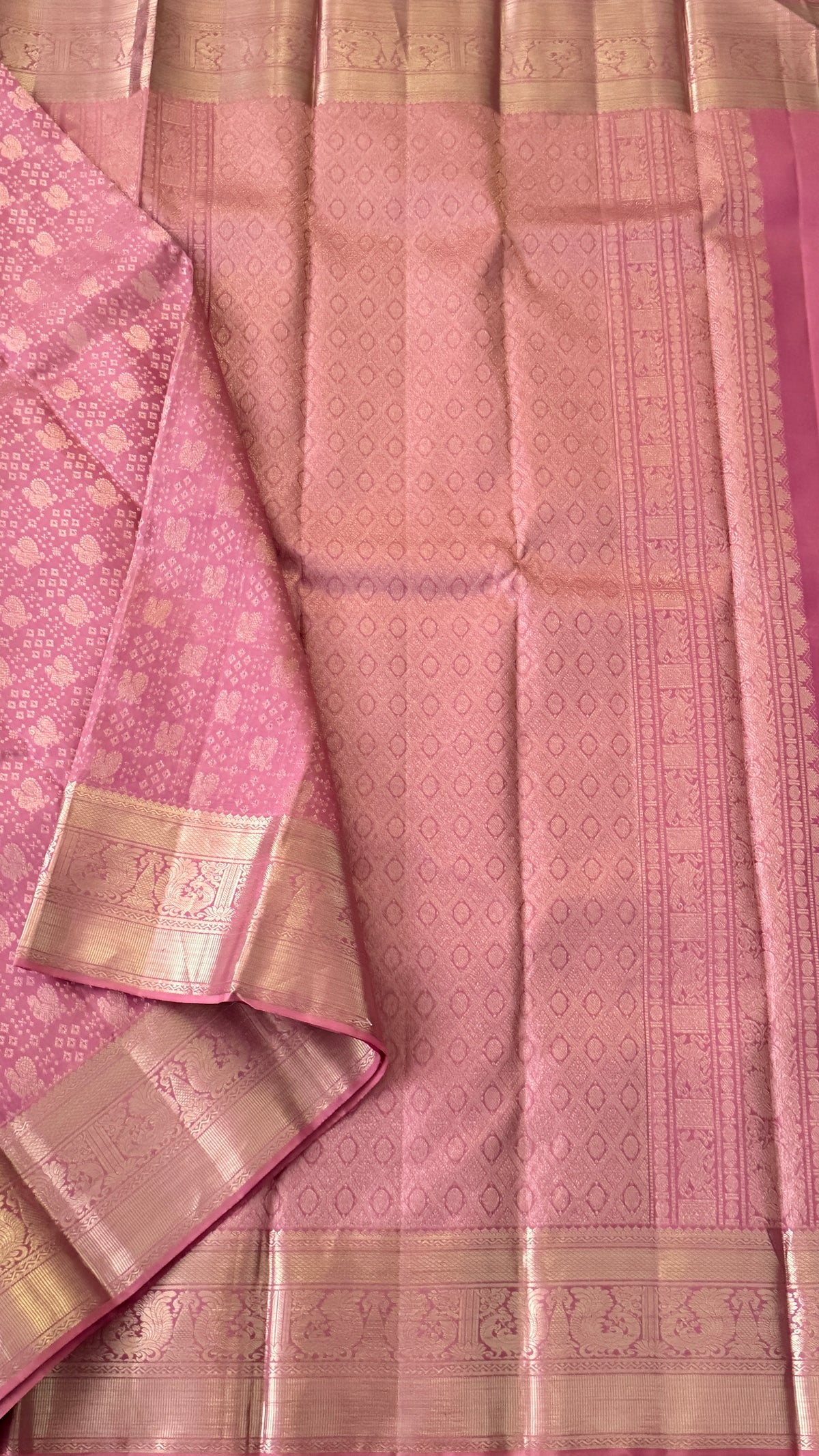 Lavender Kanchi Silk Saree