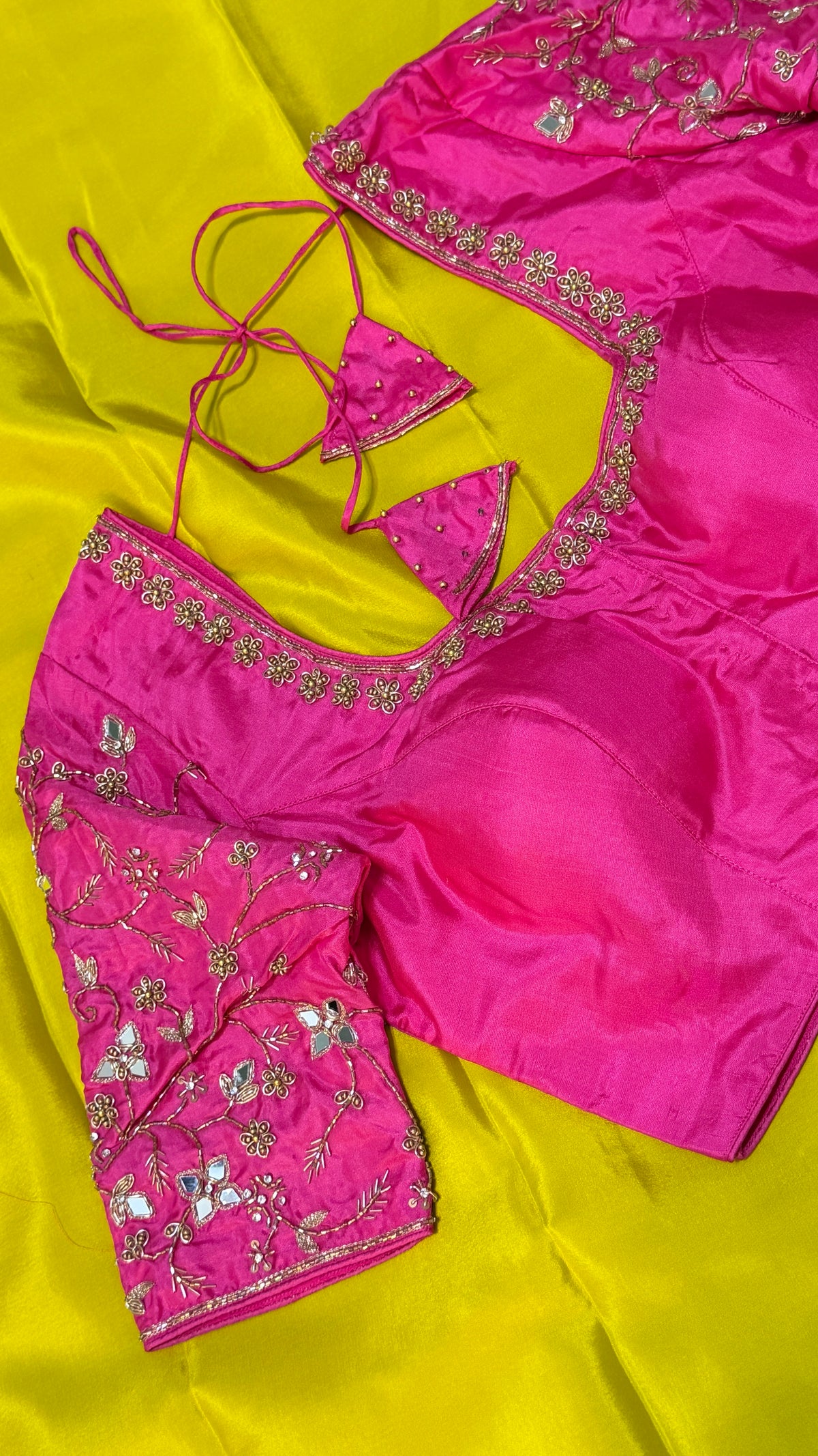 Hot Pink Pure Silk Blouse
