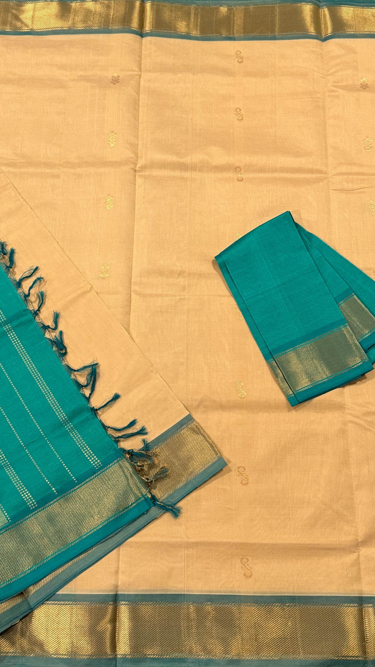 Beige Venkatagiri Seiko Saree