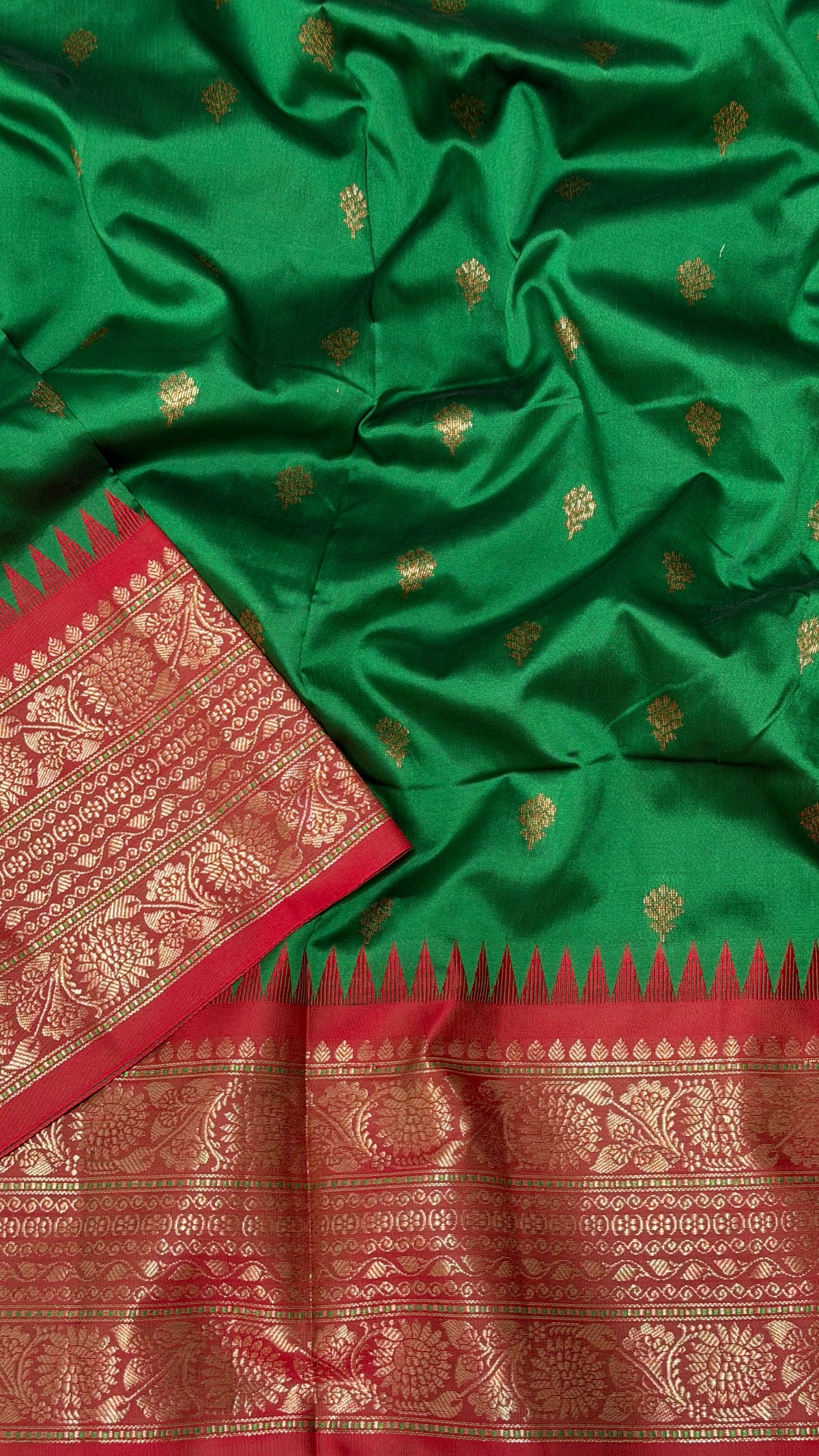 Green Semi-Silk Saree