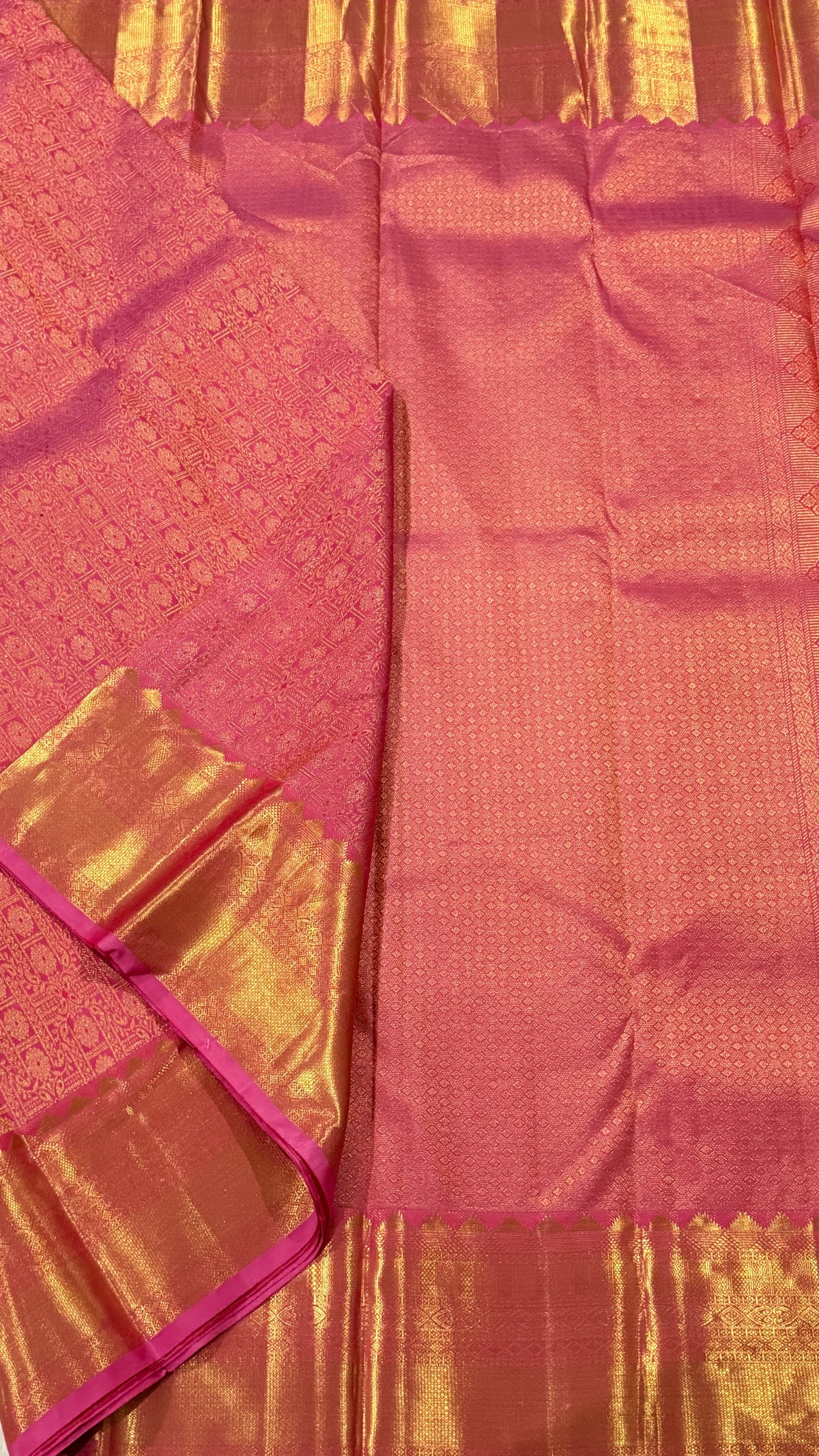 Pink Kanchi Silk Saree