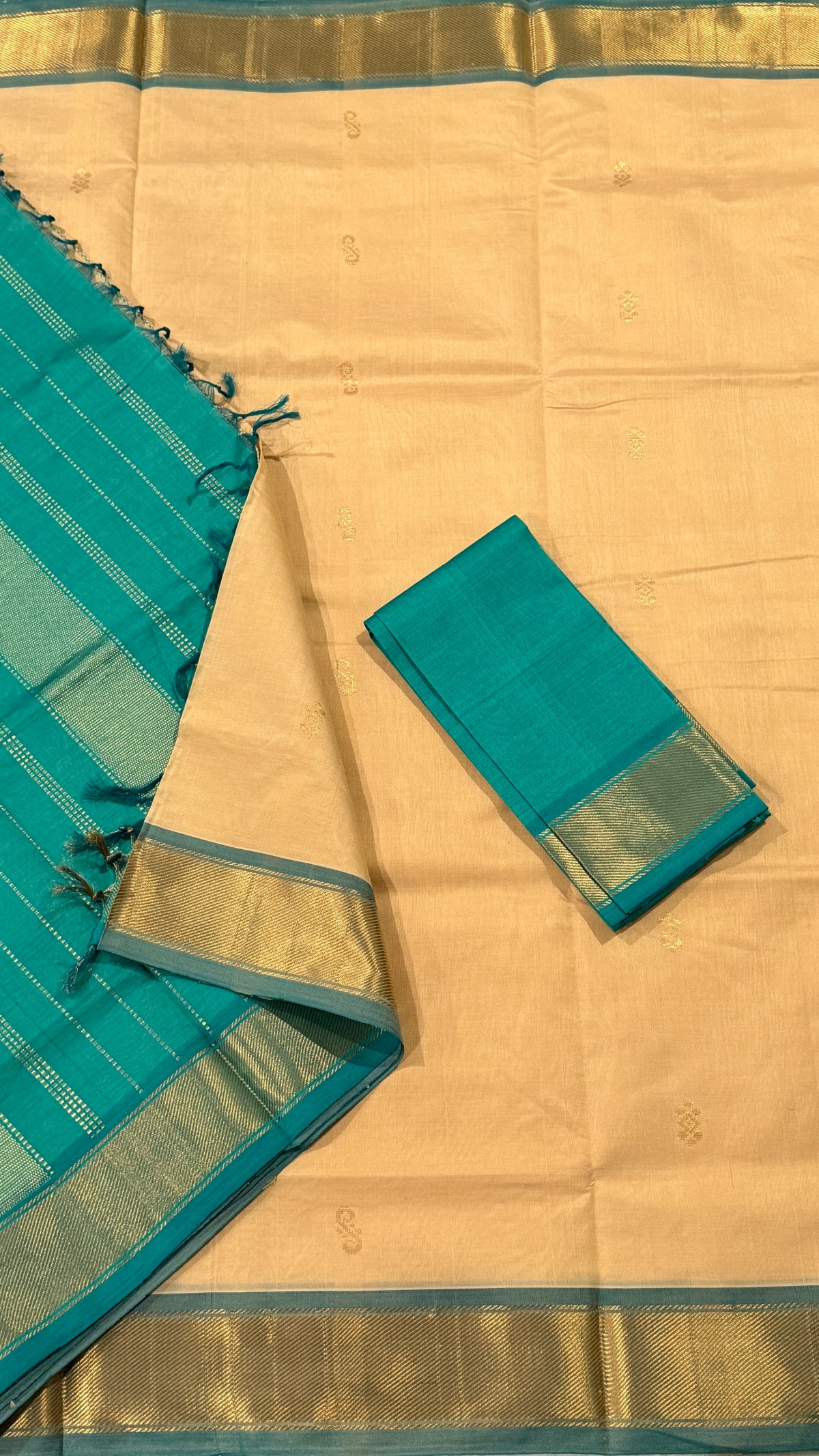 Beige Venkatagiri Seiko Saree