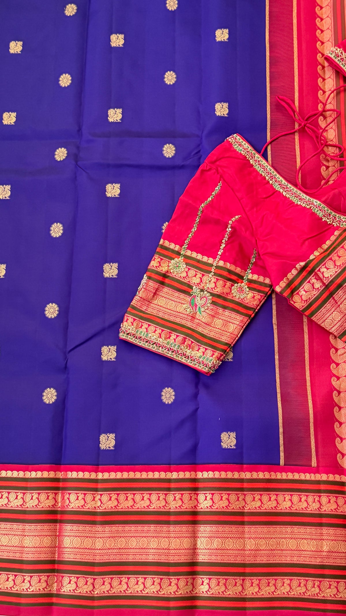 Royal Blue Kanchi Silk Saree