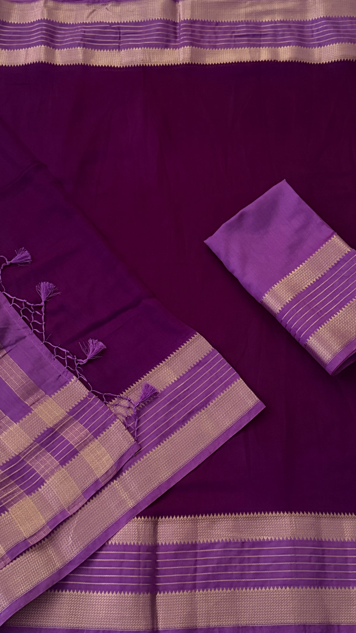 Violet Soft Cotton Saree