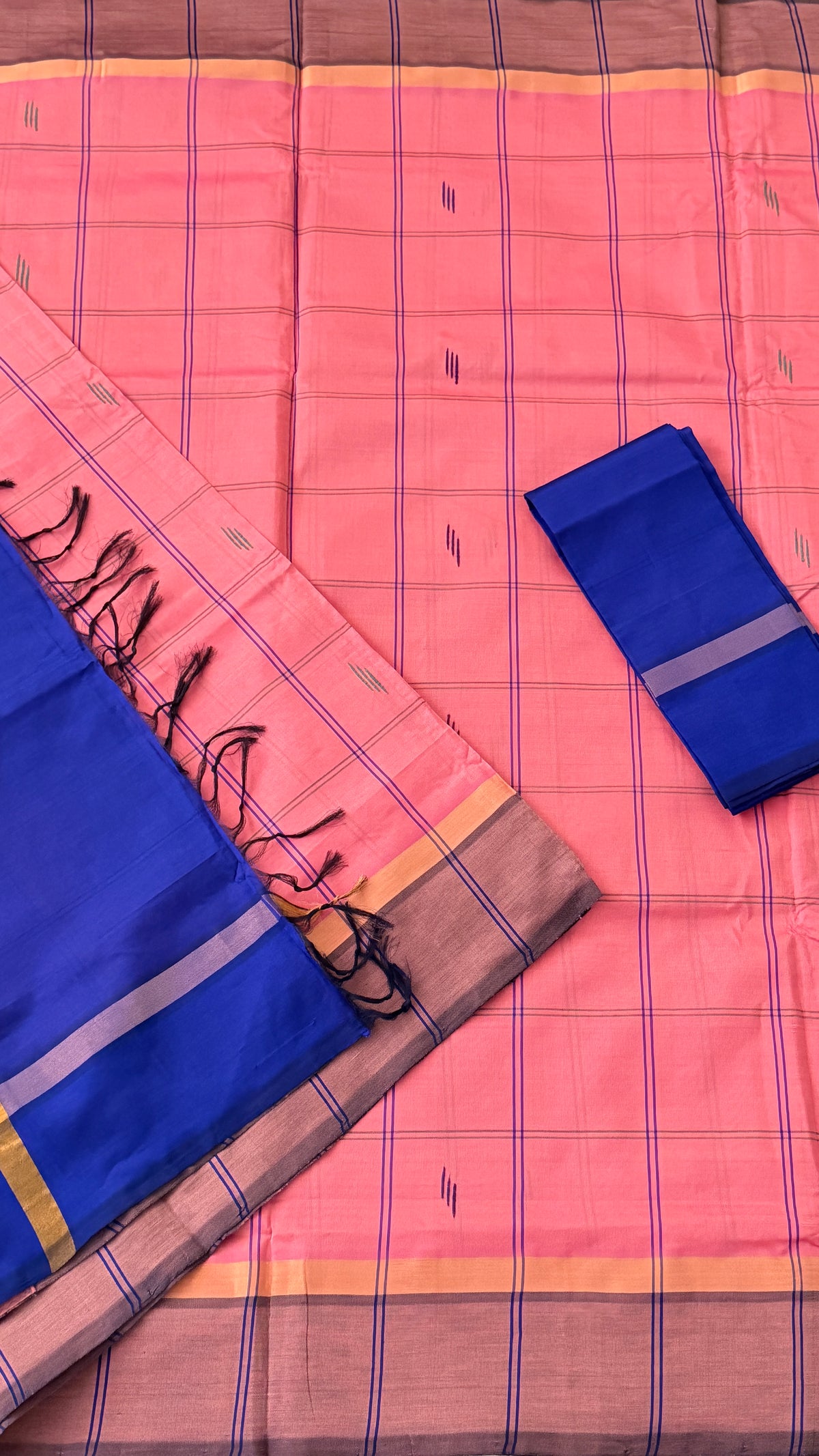 Blush Pink Venkatagiri Seiko Saree