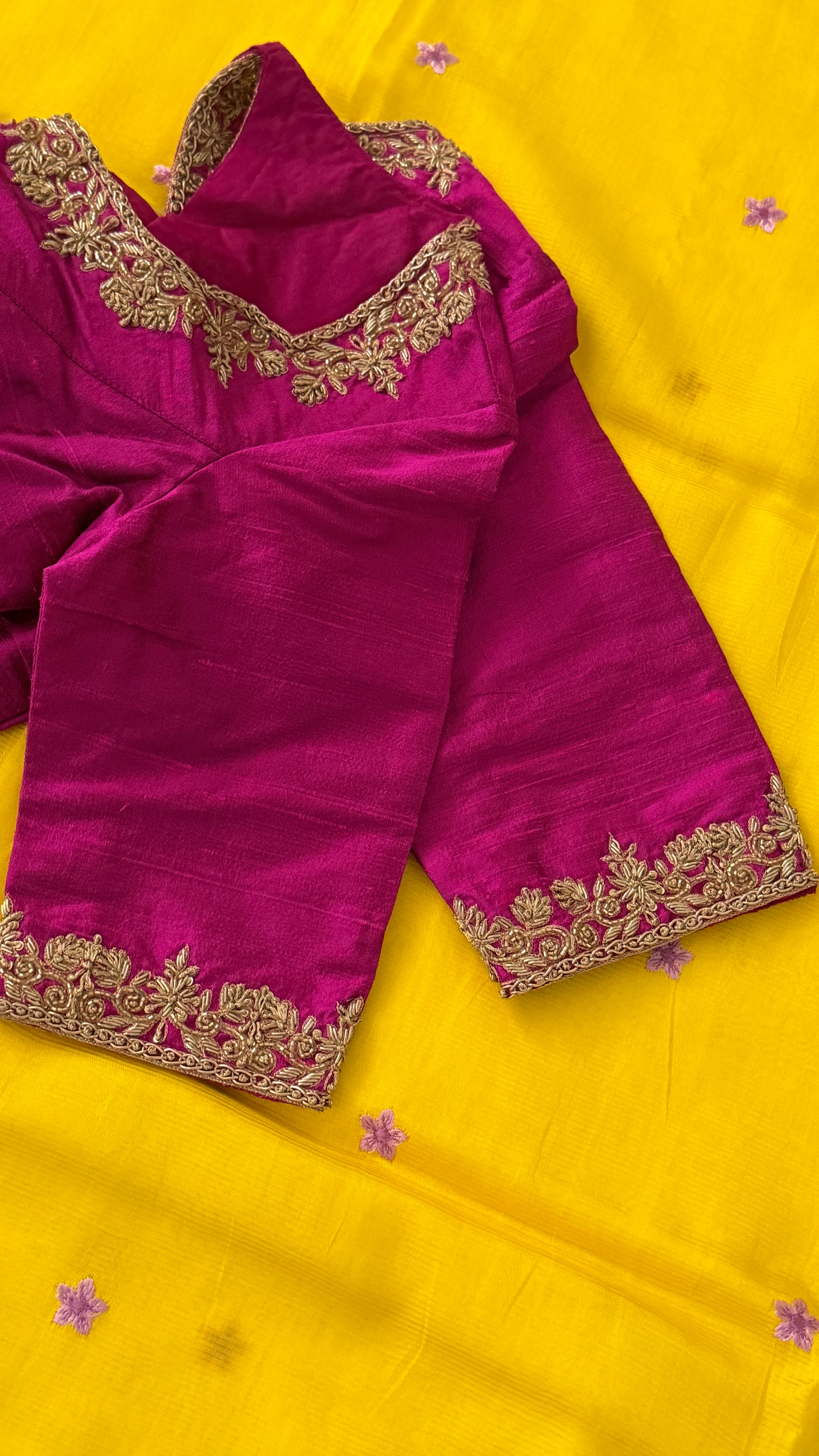 Magenta Zardosi Blouse