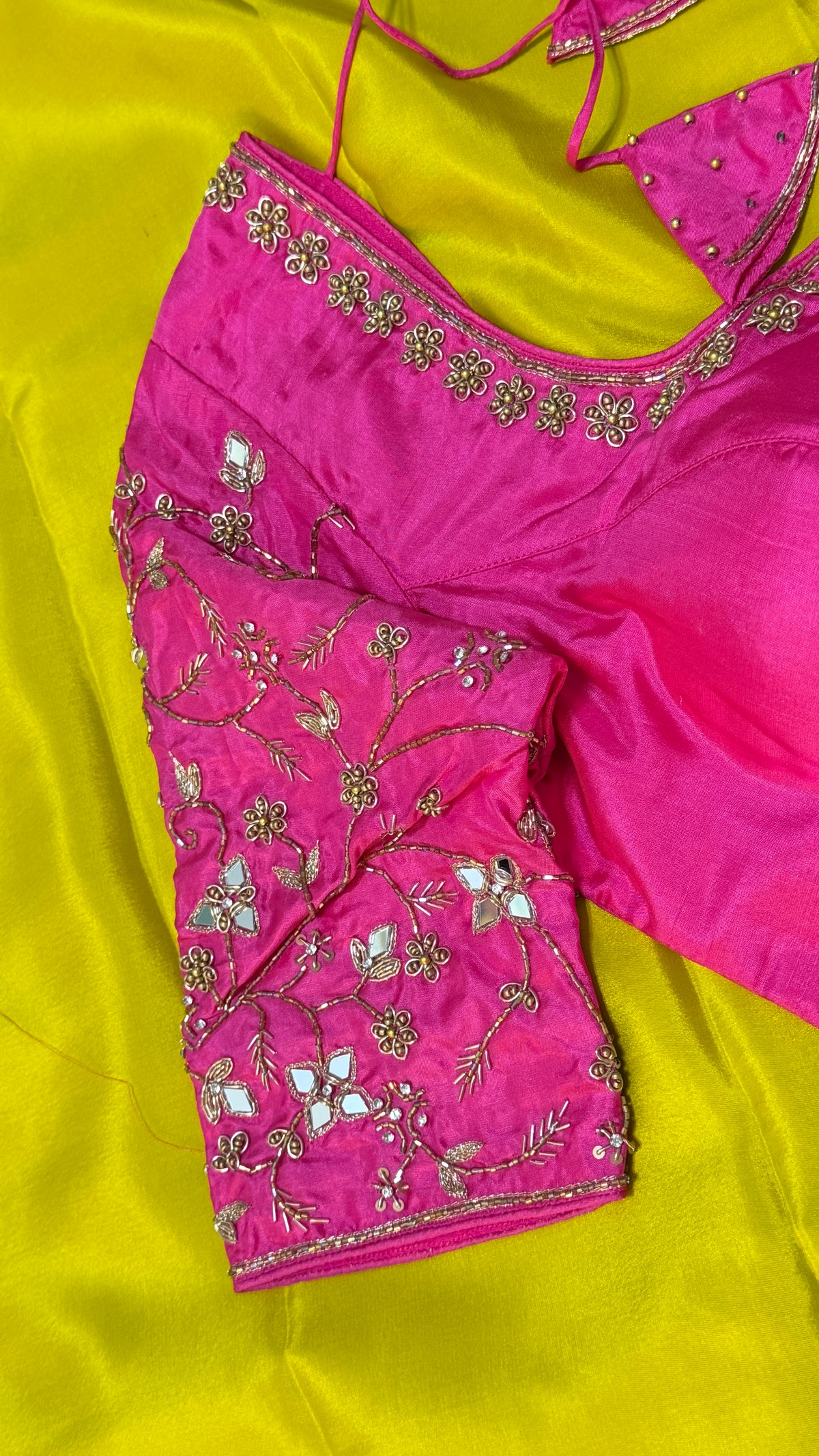 Hot Pink Pure Silk Blouse