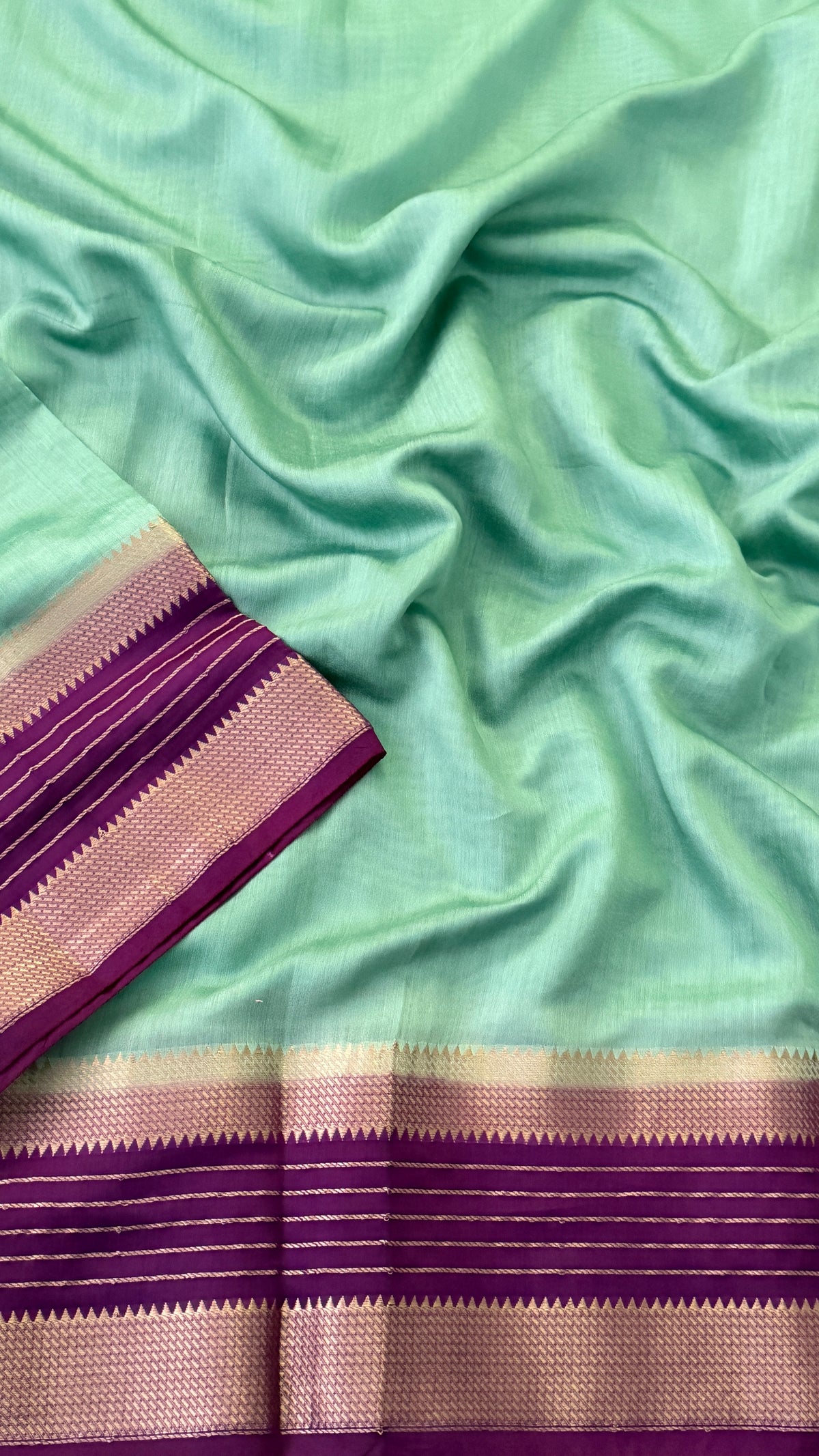Aqua Blue Soft Cotton Saree