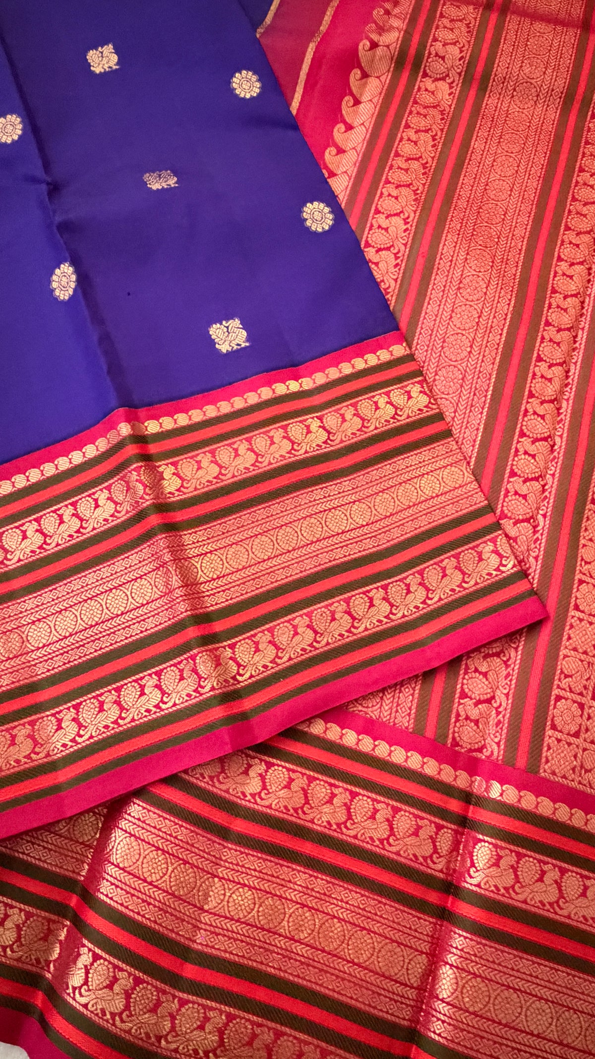 Royal Blue Kanchi Silk Saree