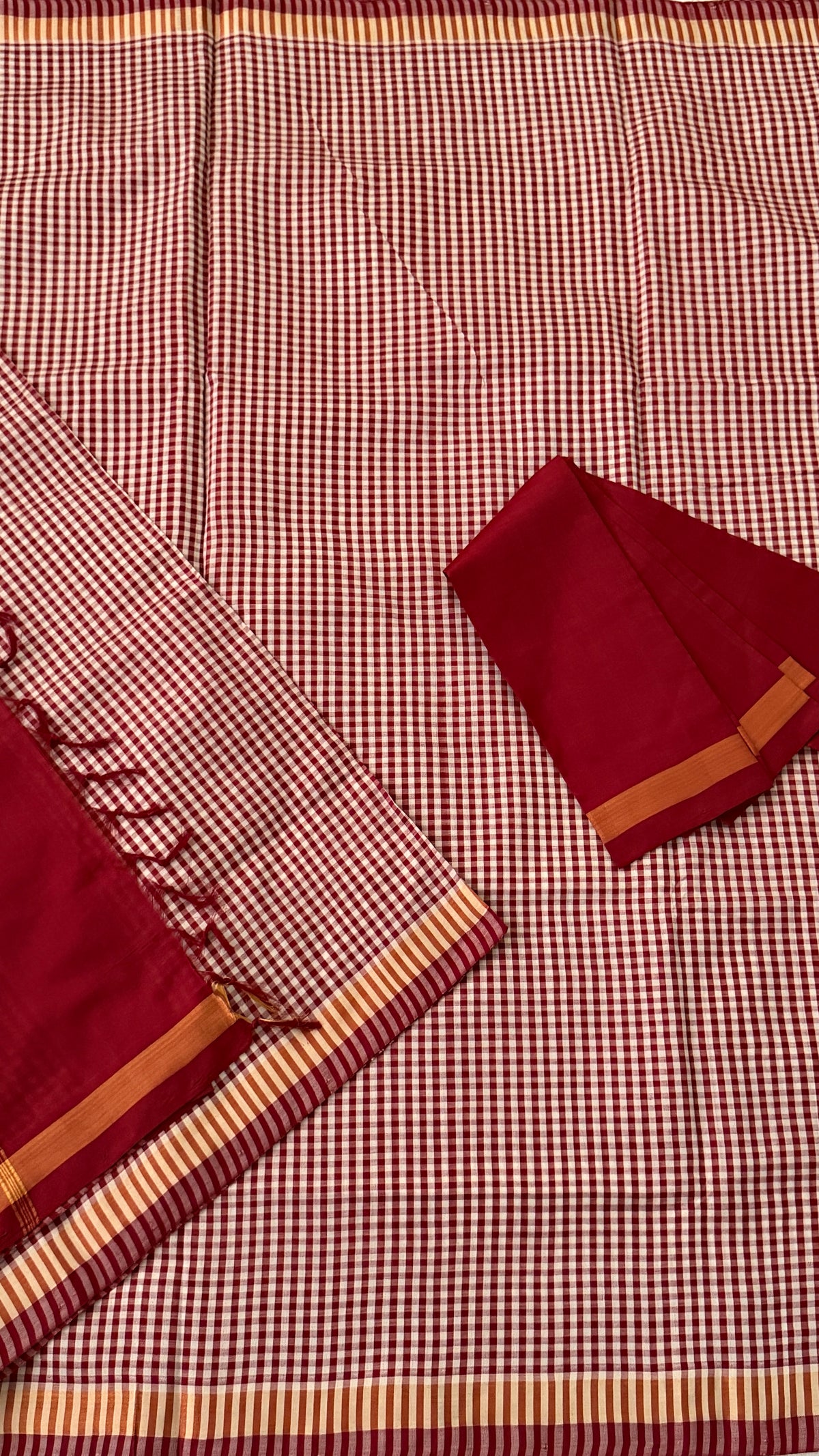 Maroon Venkatagiri Seiko Saree