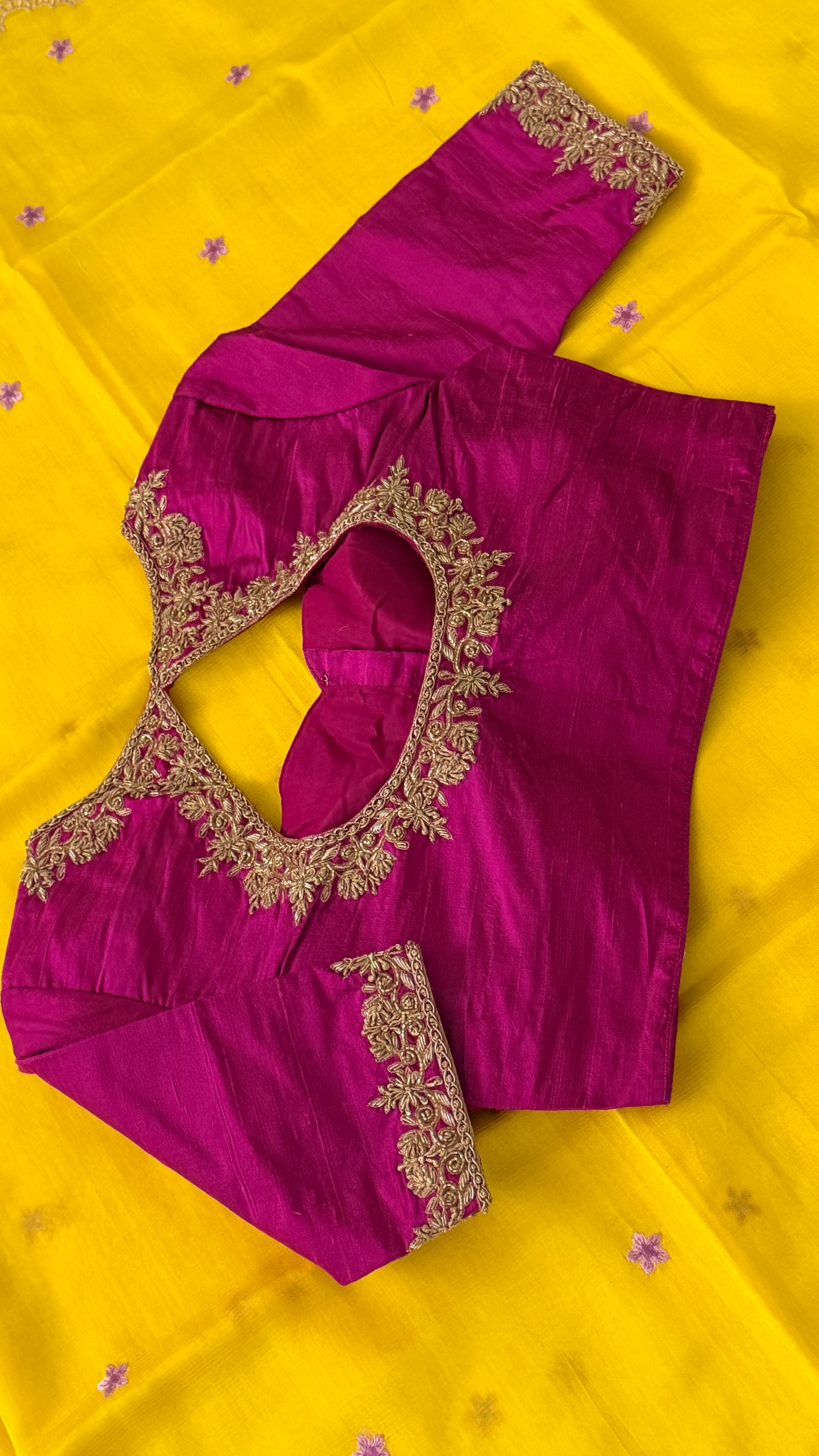 Magenta Zardosi Blouse