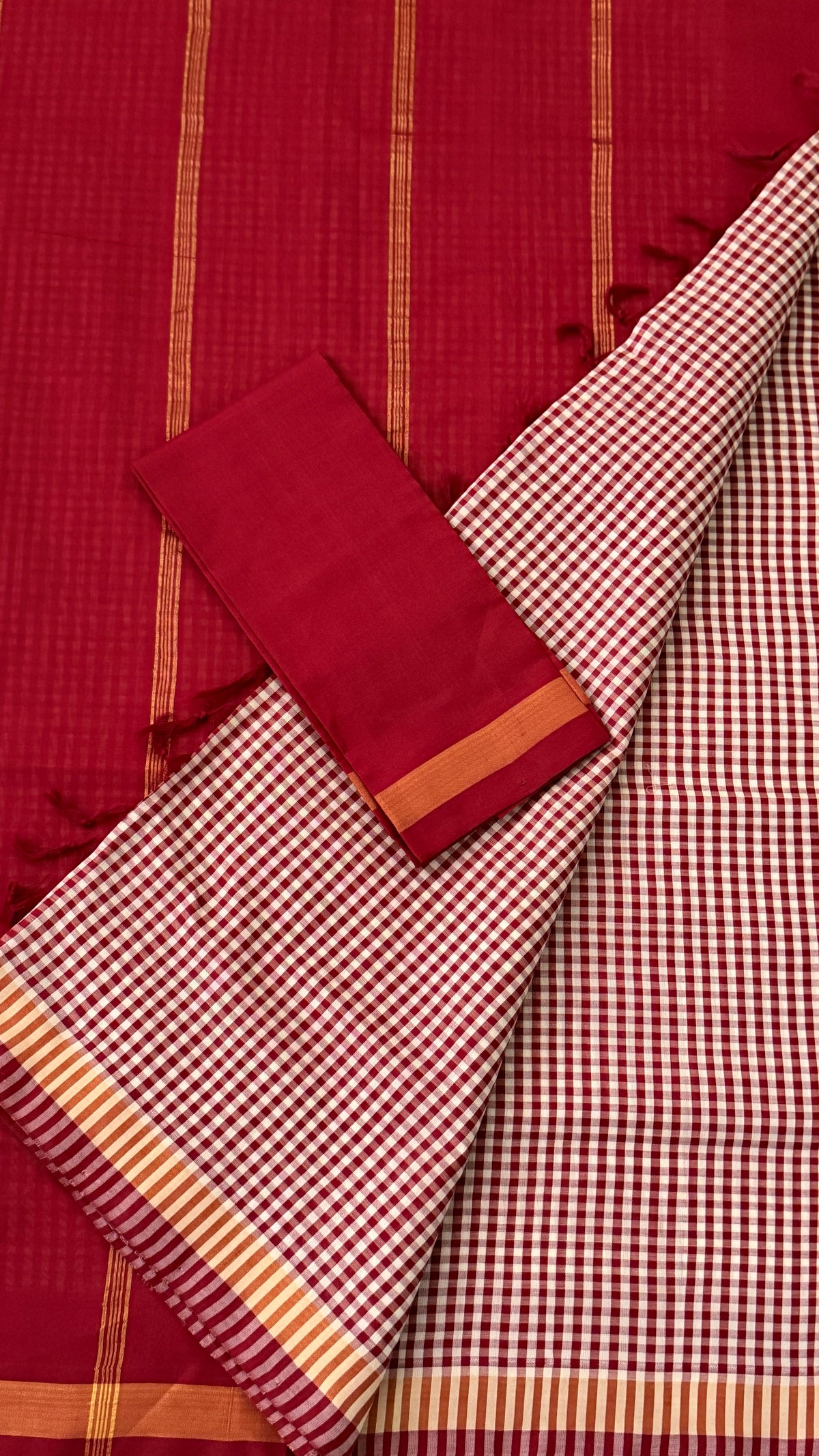 Maroon Venkatagiri Seiko Saree