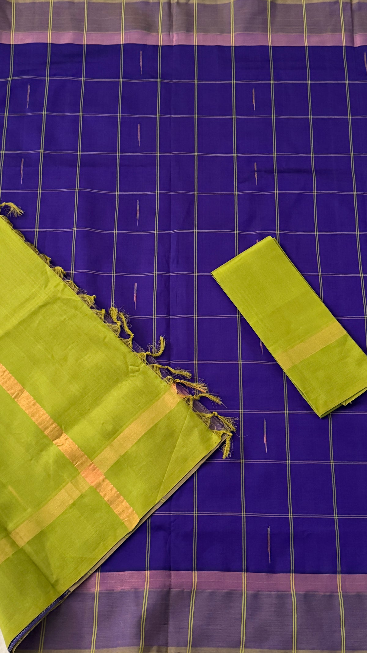 Royal Blue Venkatagiri Seiko Saree